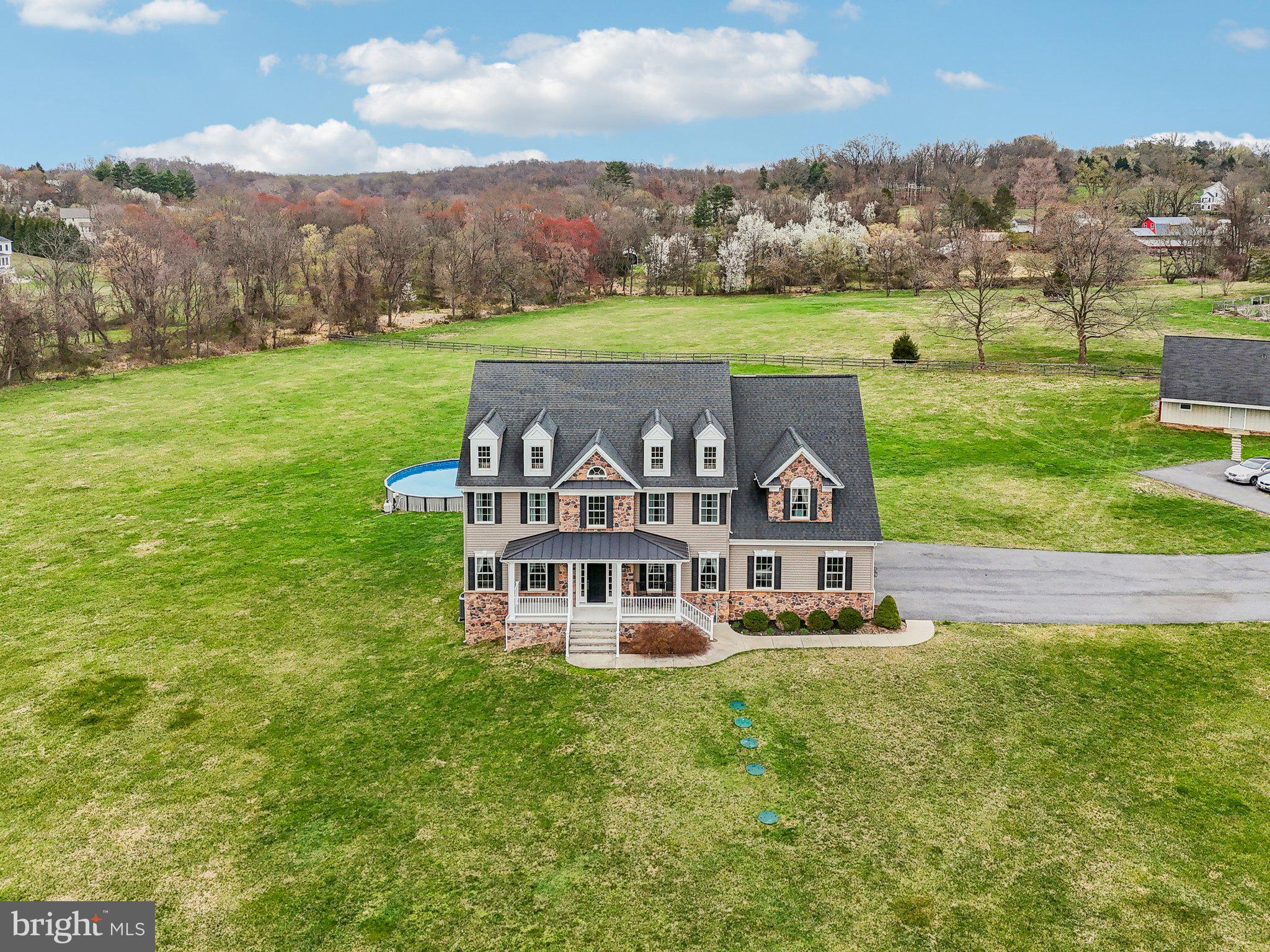 13936 Rover Mill Road West Friendship, MD 21794 - Photo 58 of 73 an aerial view of a house with garden