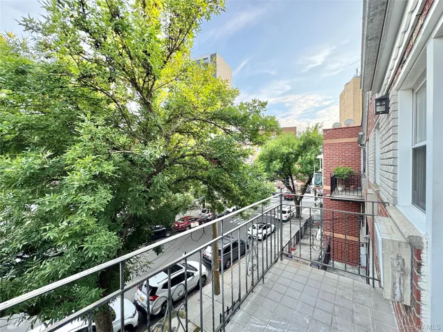 a view of city from balcony