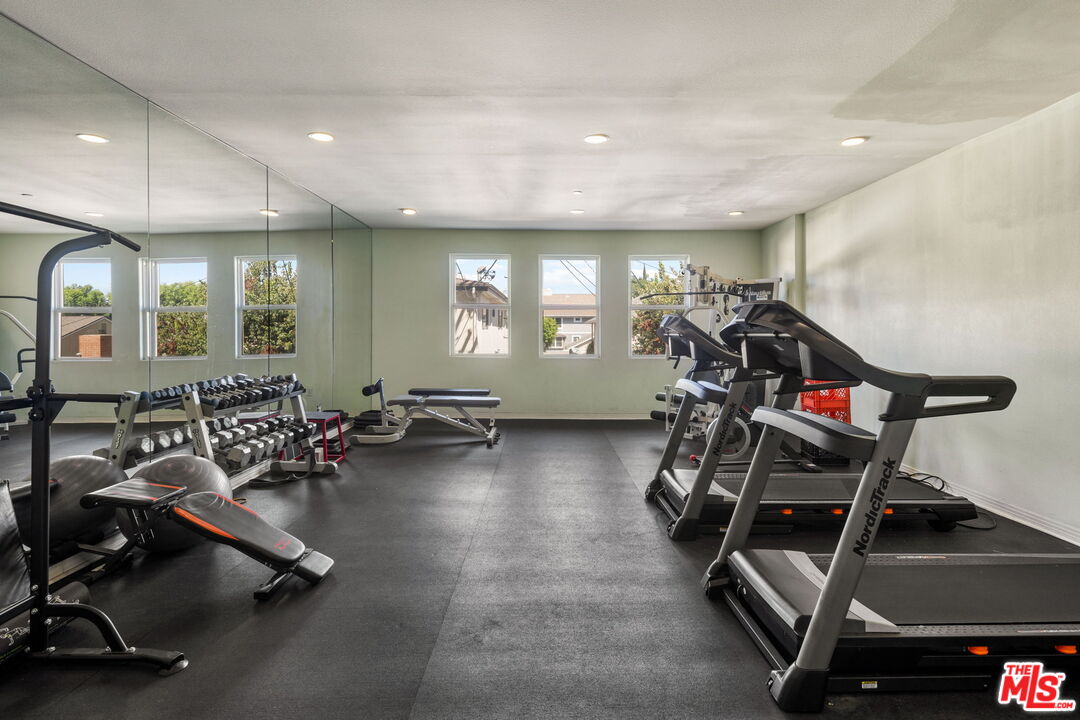 4400 Cartwright Avenue, Unit 102 North Hollywood, CA 91602 - Photo 20 of 21 a view of a room with gym equipment