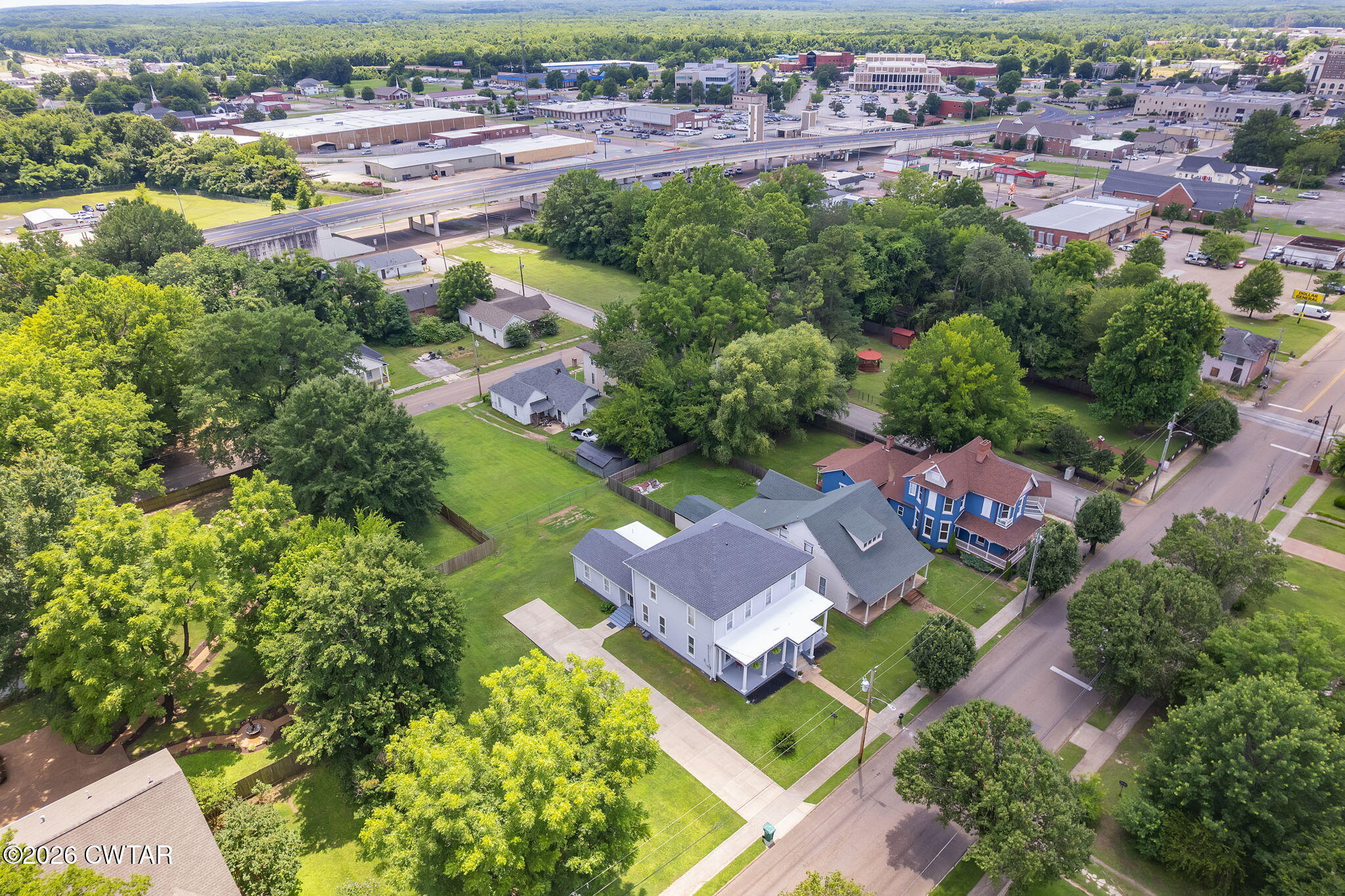 554 East Main Street Jackson, TN 38301 - Photo 49 of 60 an aerial view of residential houses with outdoor space