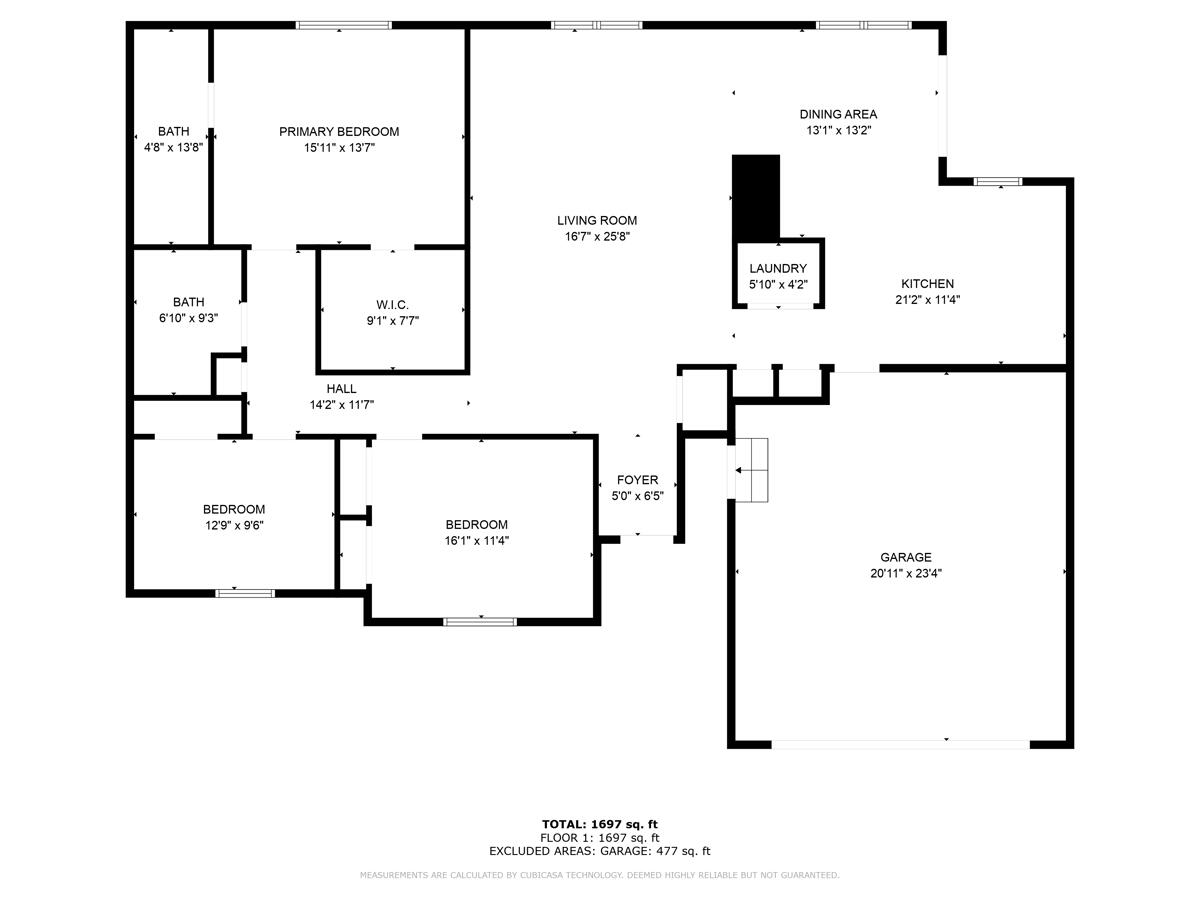 50546 Wear Road Belleville, MI 48111 - Photo 26 of 26 50546-Wear-Rd-Floor-Plan-dimensions