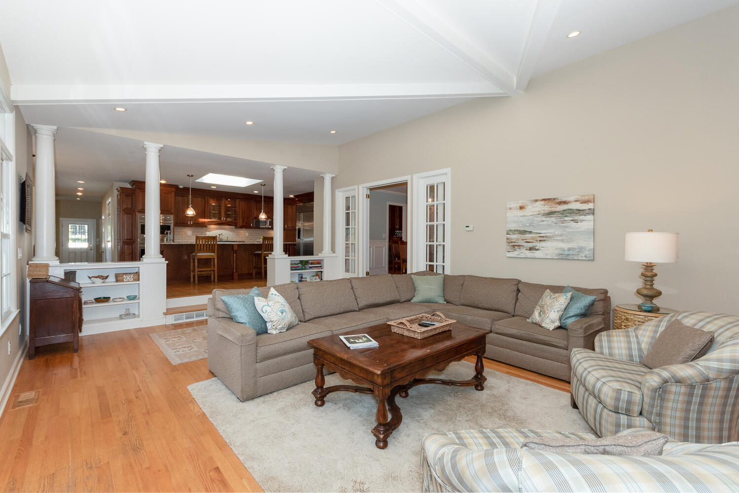 297 Brookside Road Darien, CT 06820 - Photo 25 of 63 a living room with furniture and a fireplace