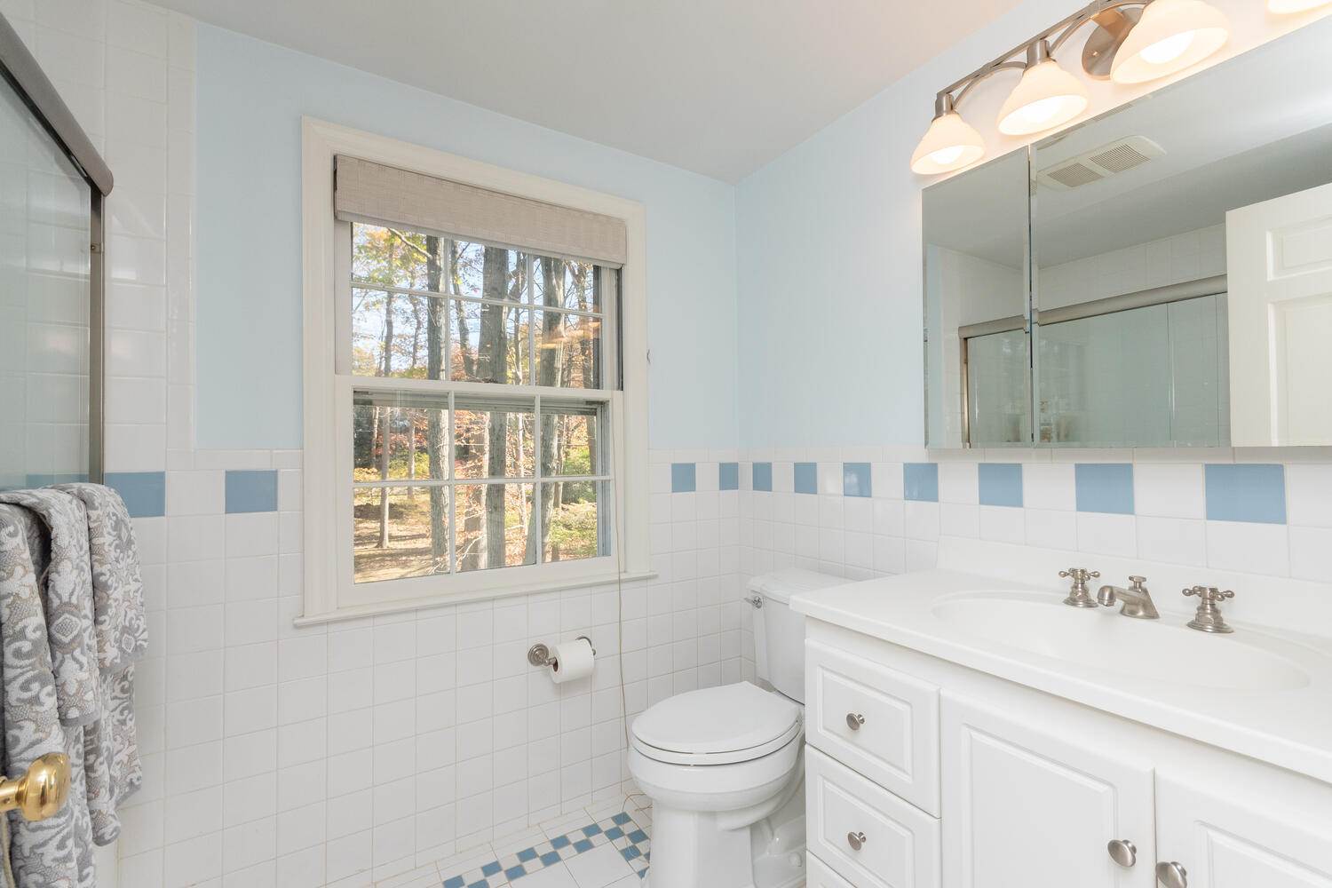 297 Brookside Road Darien, CT 06820 - Photo 38 of 63 a bathroom with a sink toilet vanity and window