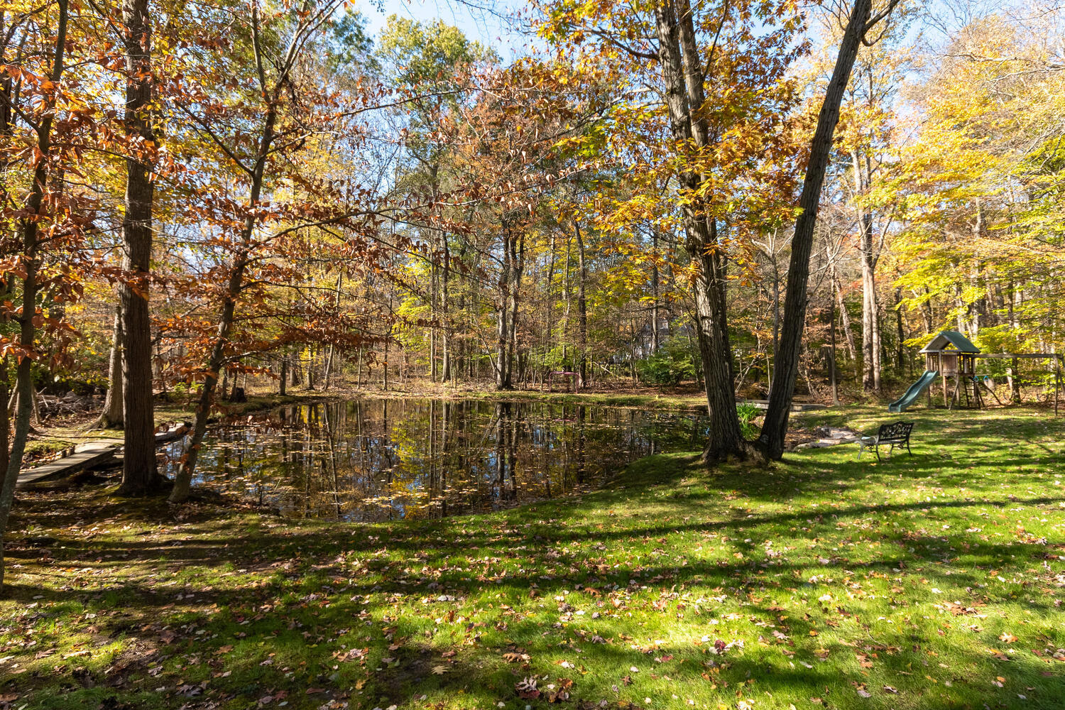 297 Brookside Road Darien, CT 06820 - Photo 53 of 63 a view of a yard with large trees