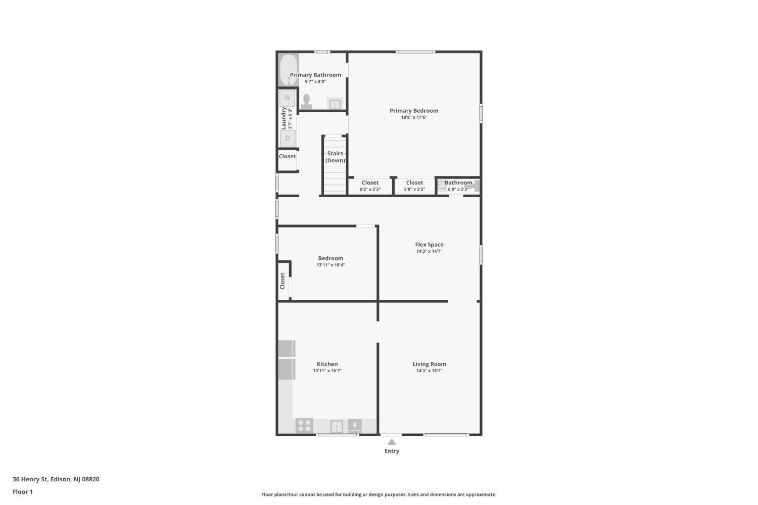 36 Henry Street Edison, NJ 08820 - Photo 41 of 42 a picture of a floor plan