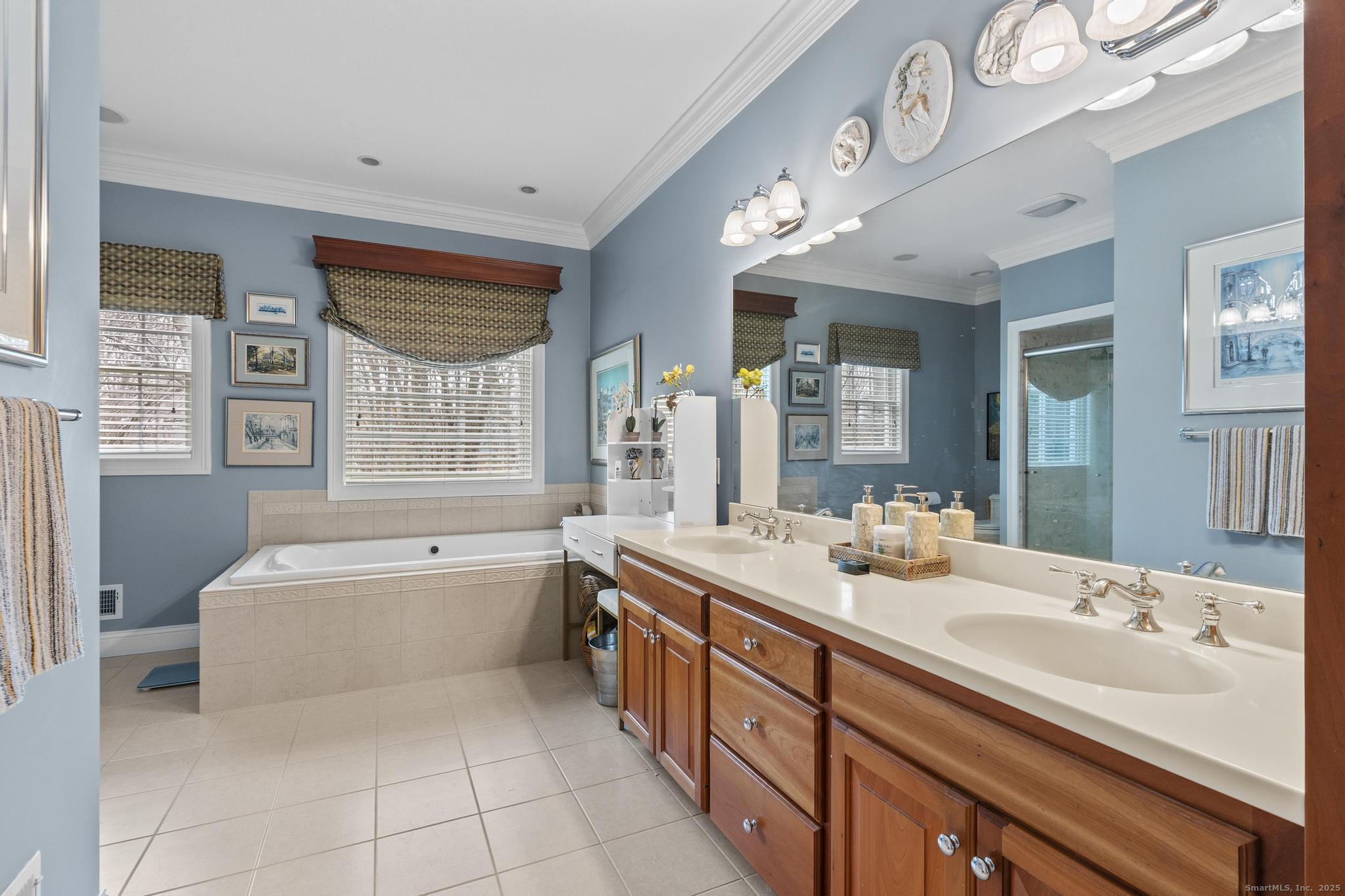 18 Daniel Circle, Unit 18 Suffield, CT 06078 - Photo 24 of 38 a bathroom with a tub sink and mirror