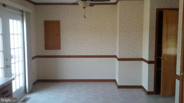a view of an empty room