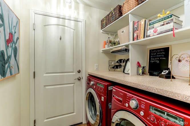 4068 Desert Ridge Circle Castle Rock, CO 80108 - Photo 21 of 25 a utility room with dryer and washer