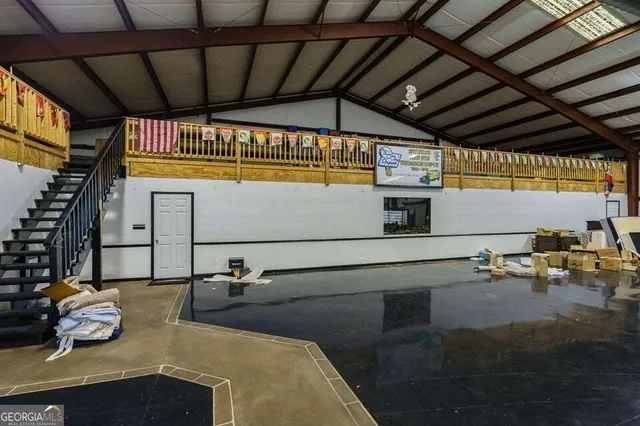 a view of outdoor space with deck and yard