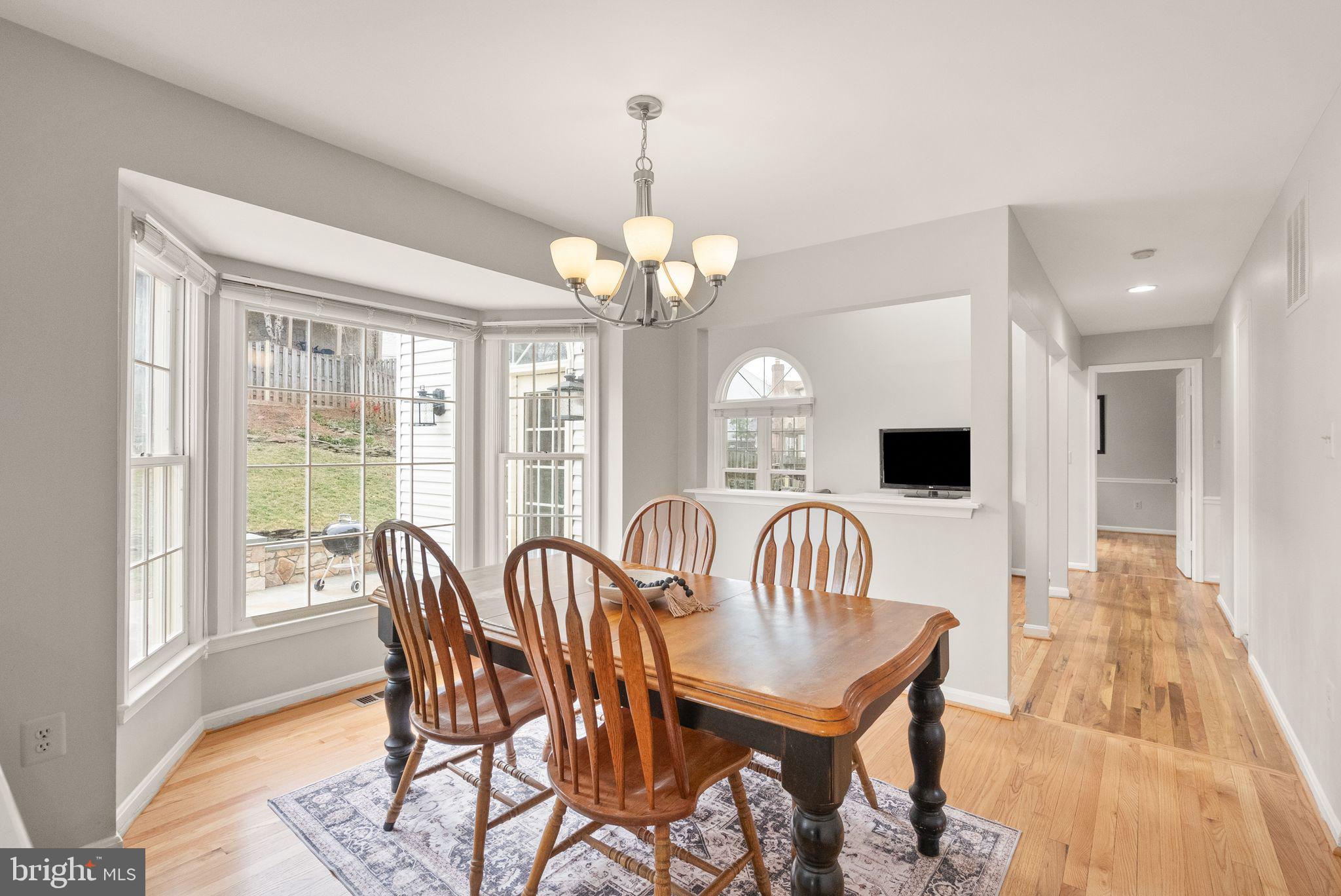 6833 Compton Heights Circle Clifton, VA 20124 - Photo 21 of 81 a view of a dining room with furniture window and wooden floor