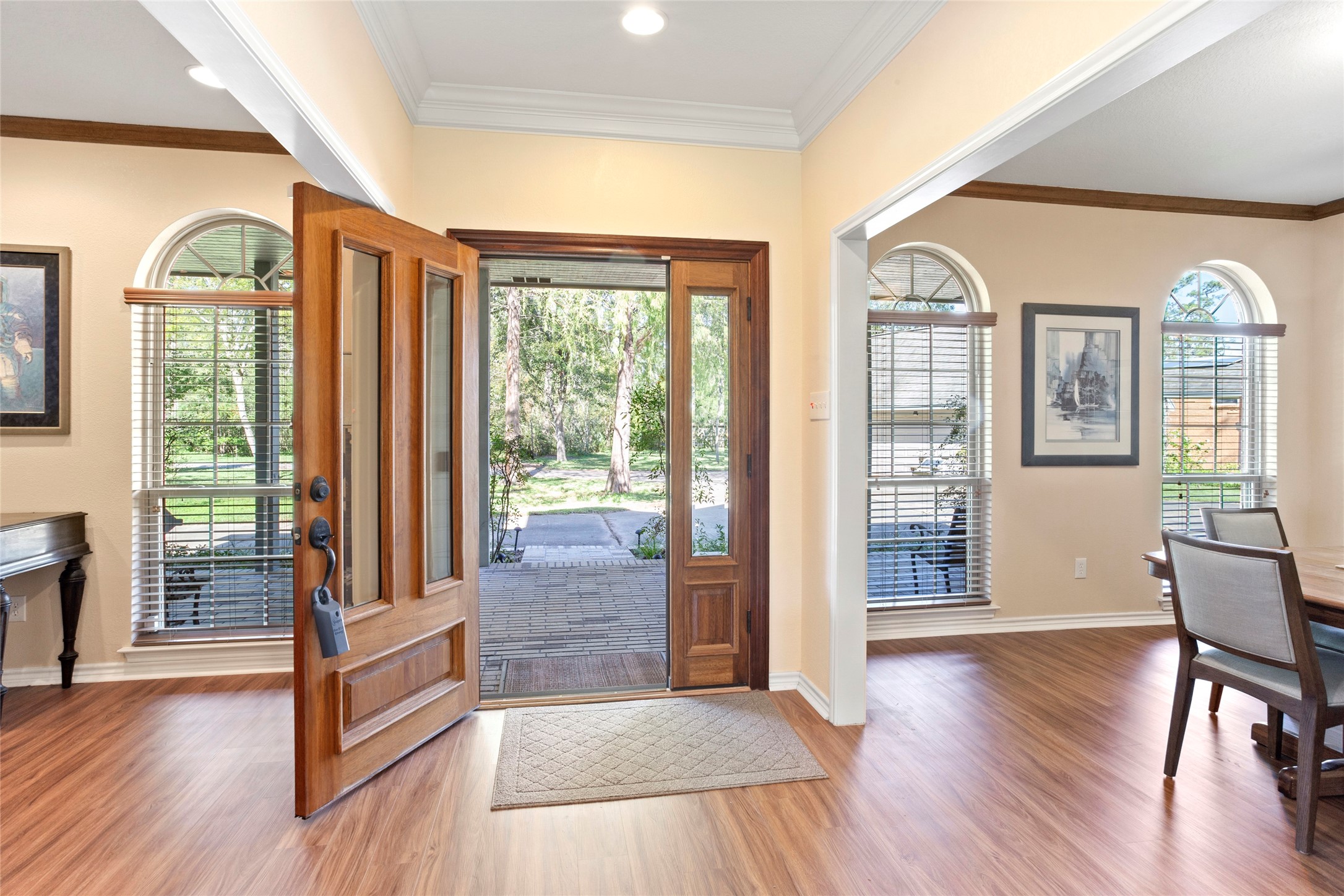 860 FM 517 Road East Dickinson, TX 77539 - Photo 13 of 50 a view of livingroom with furniture wooden floor and windows