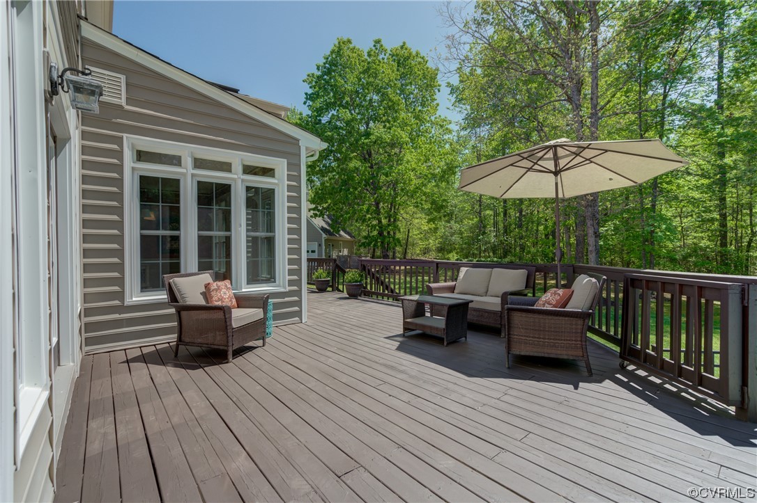 5101 Moseley Road Moseley, VA 23120 - Photo 36 of 46 a view of a roof deck with couches