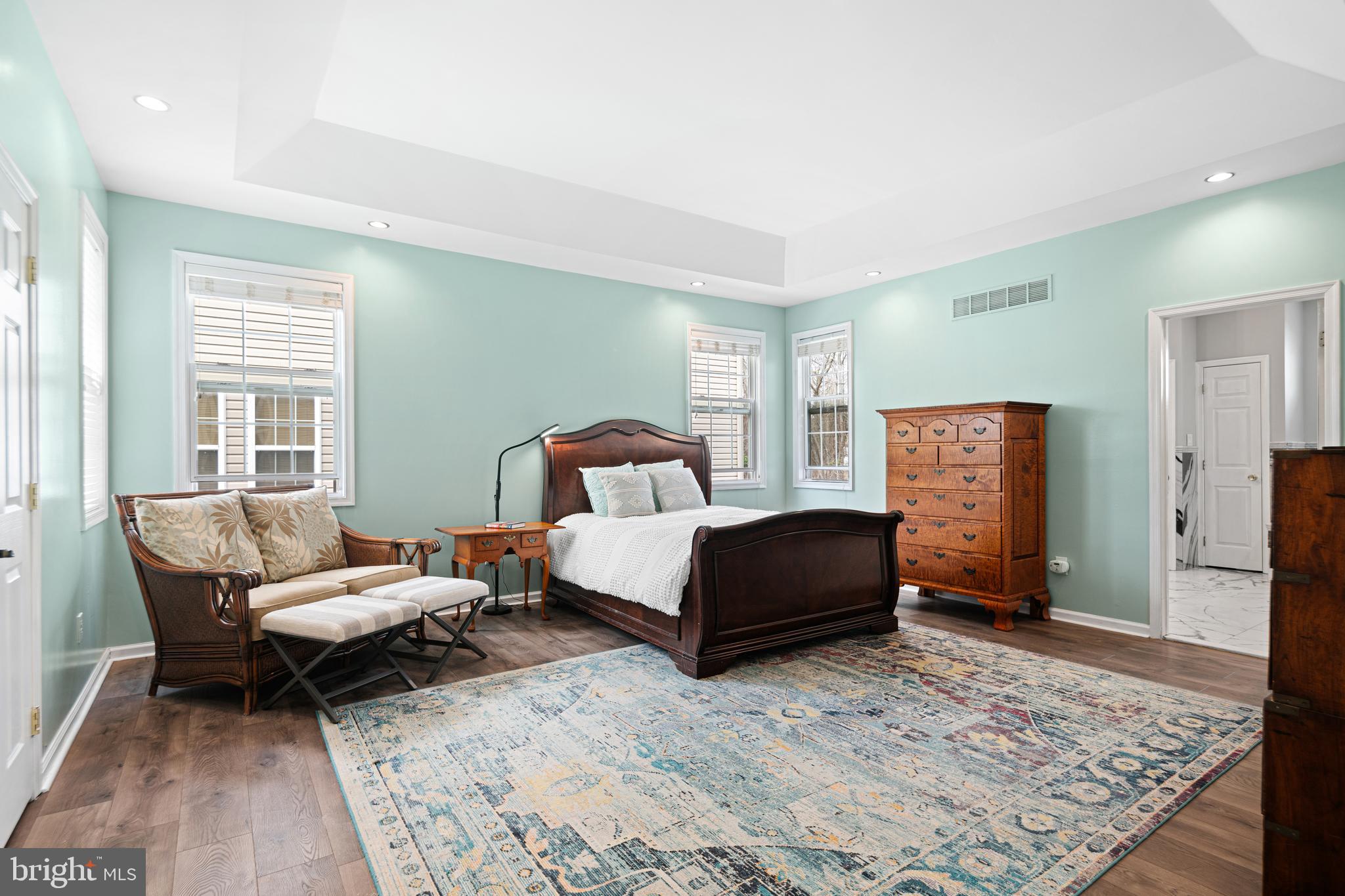 52 River Run Lawnside, NJ 08045 - Photo 23 of 49 a bedroom with a bed and a couch