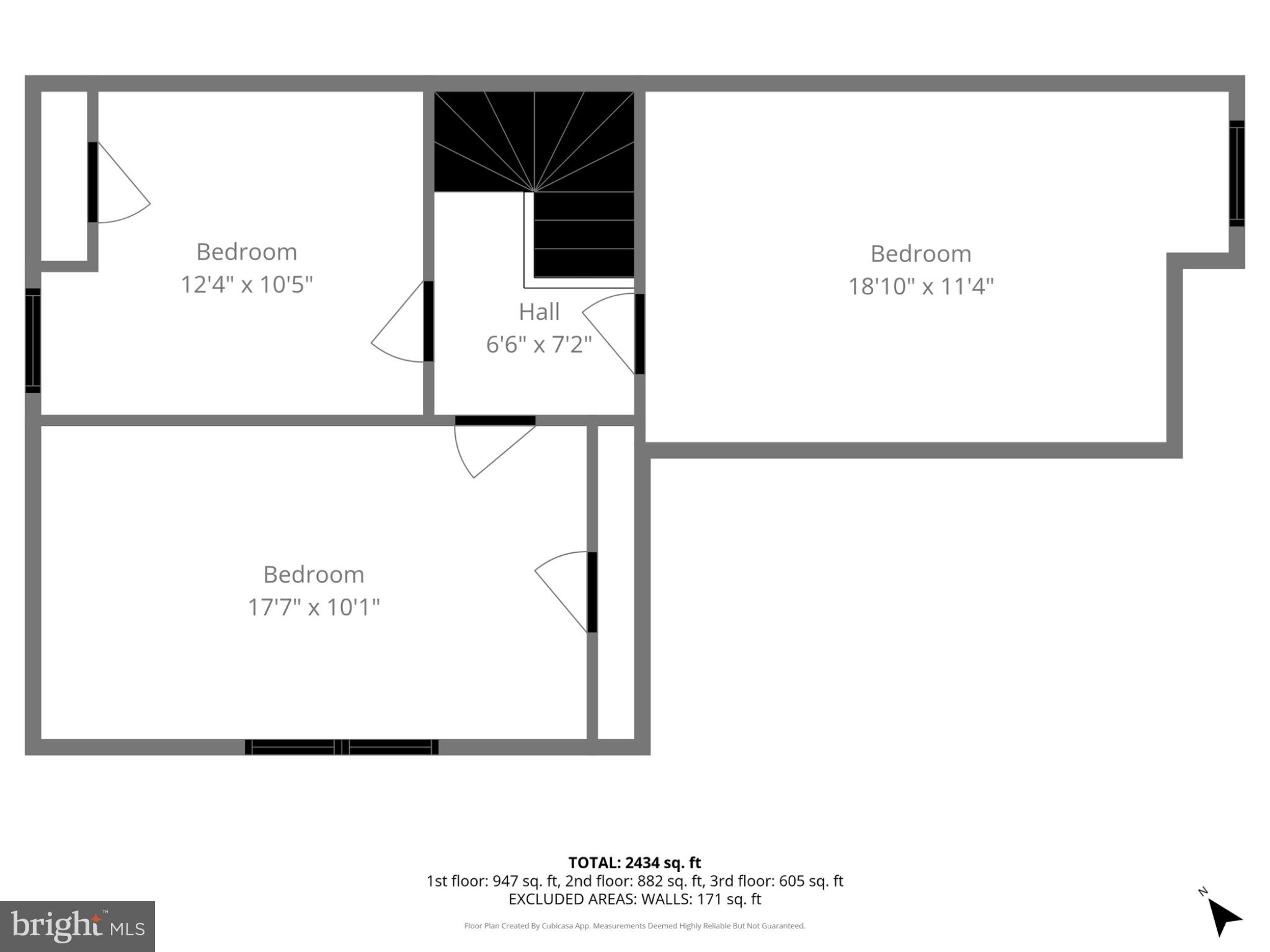 423 High Street Philadelphia, PA 19144 - Photo 48 of 50 Spacious floor plan with three bedrooms.
