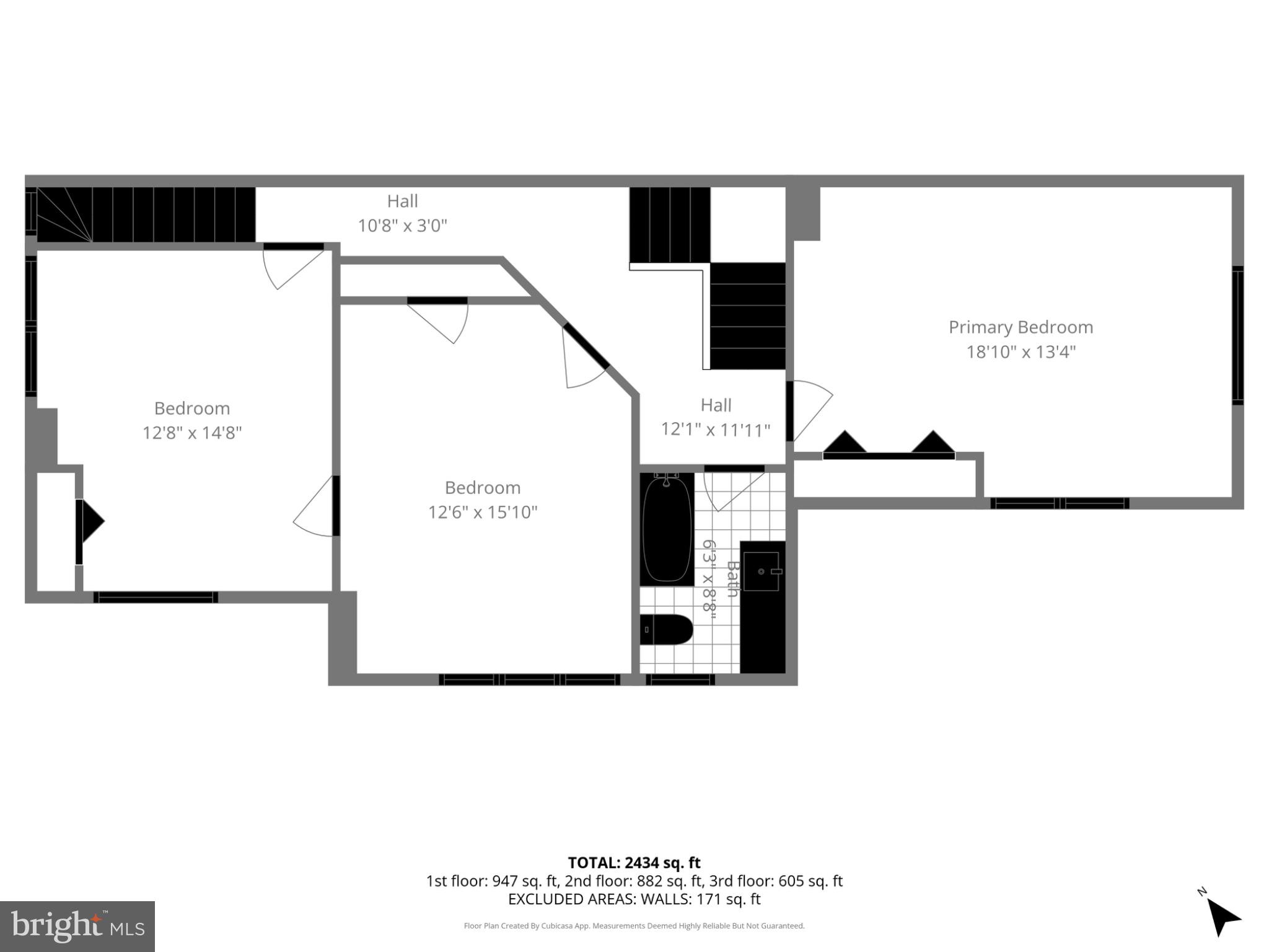 423 High Street Philadelphia, PA 19144 - Photo 50 of 50 Spacious floor plan with three bedrooms.
