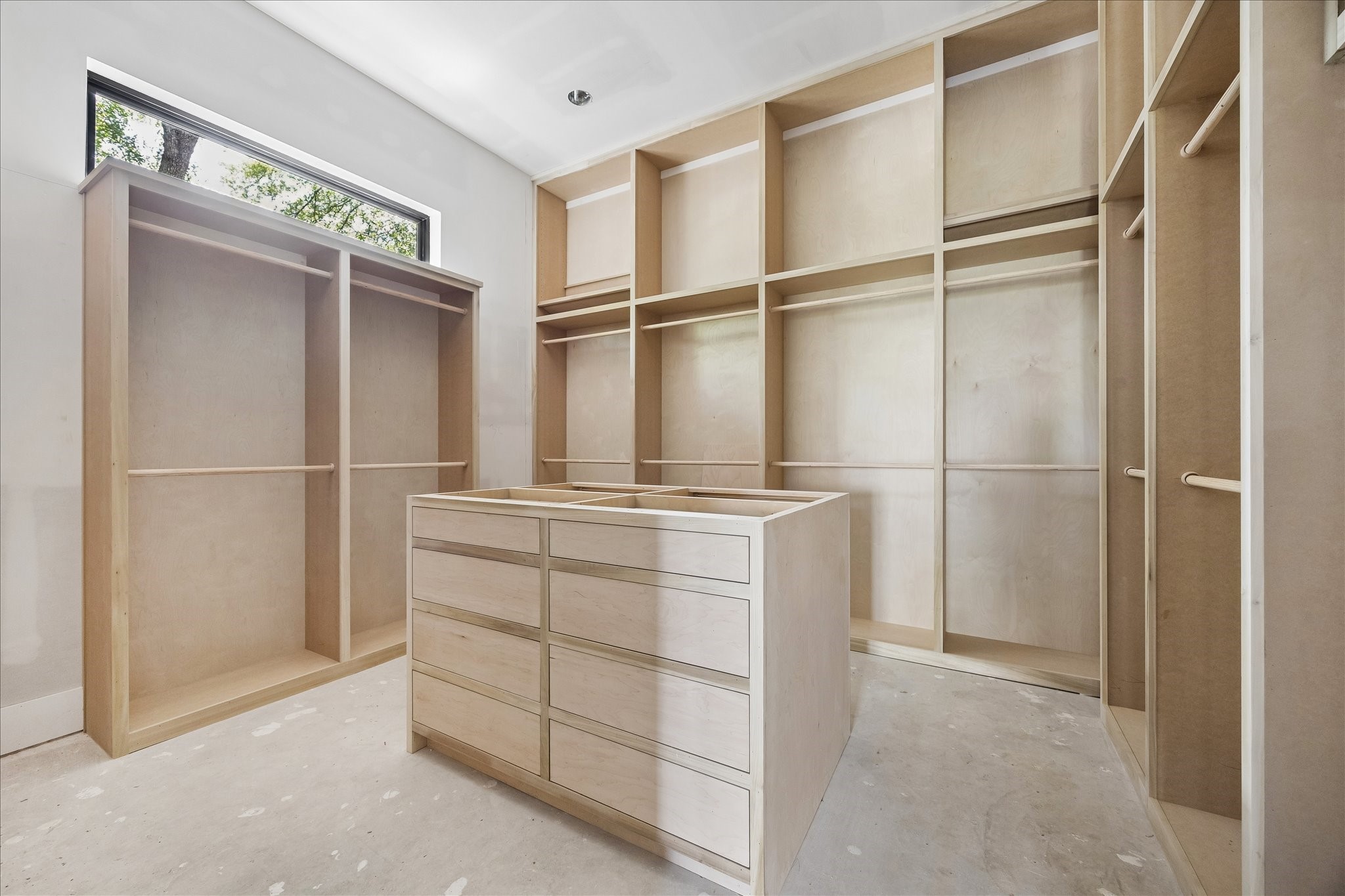 9050 Elizabeth Road Houston, TX 77055 - Photo 20 of 40 a view of walk in closet with empty racks