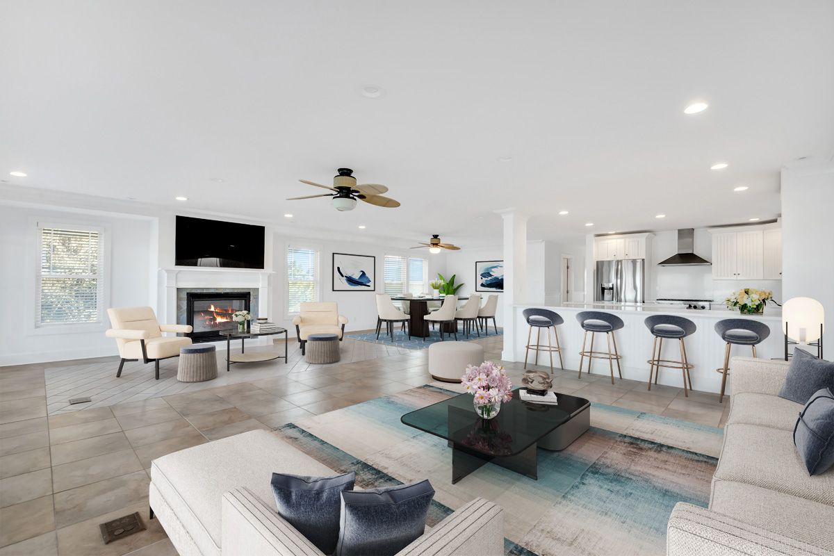 798 Dune Road Westhampton Beach, NY 11978 - Photo 7 of 22 a living room with furniture and a flat screen tv
