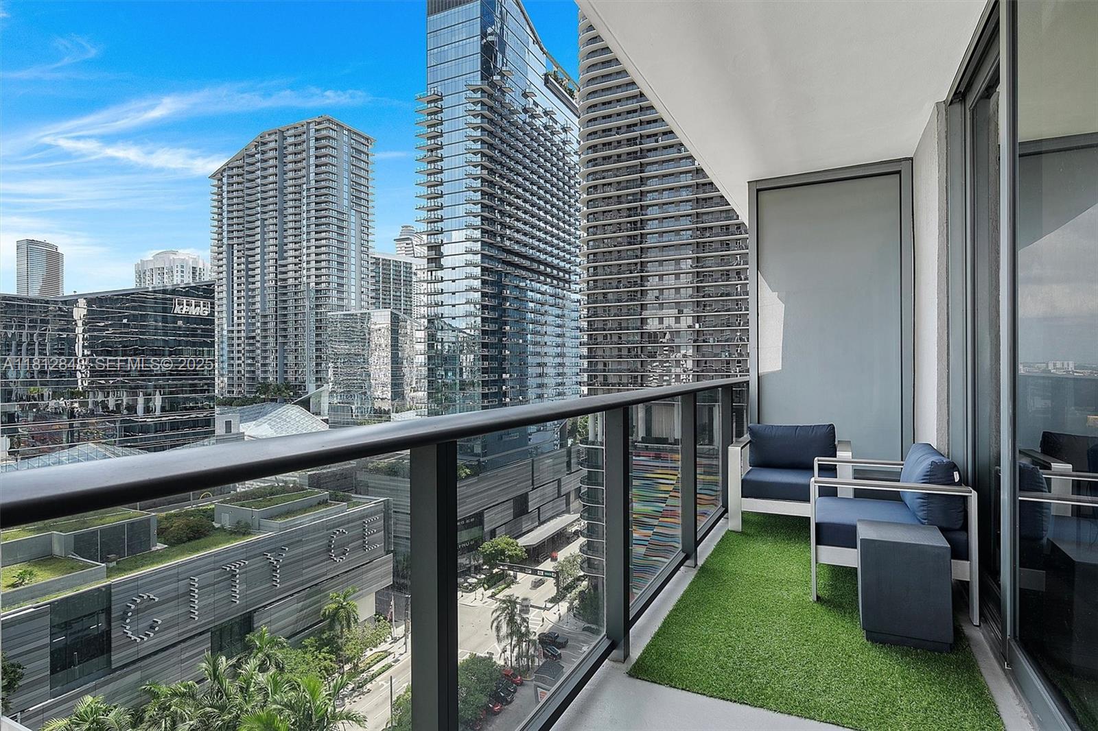 55 Southwest 9th Street, Unit 1510 Miami, FL 33130 - Photo 4 of 46 a view of balcony with furniture