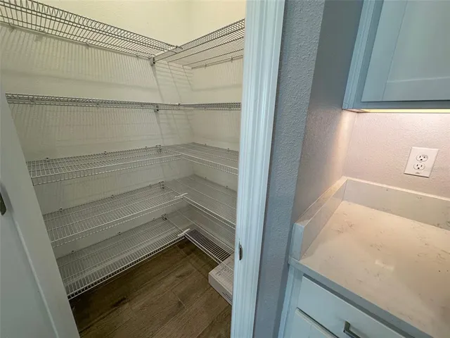 a close view of a refrigerator in kitchen