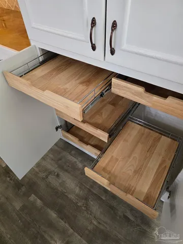 a bathroom with a sink and a shower