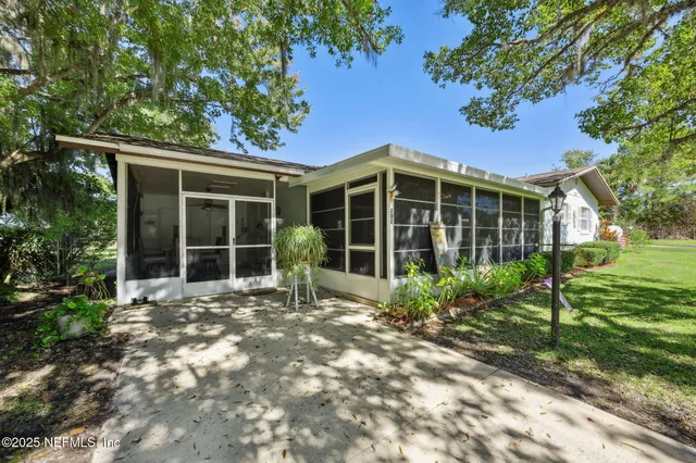 a view of a tree with a flower
