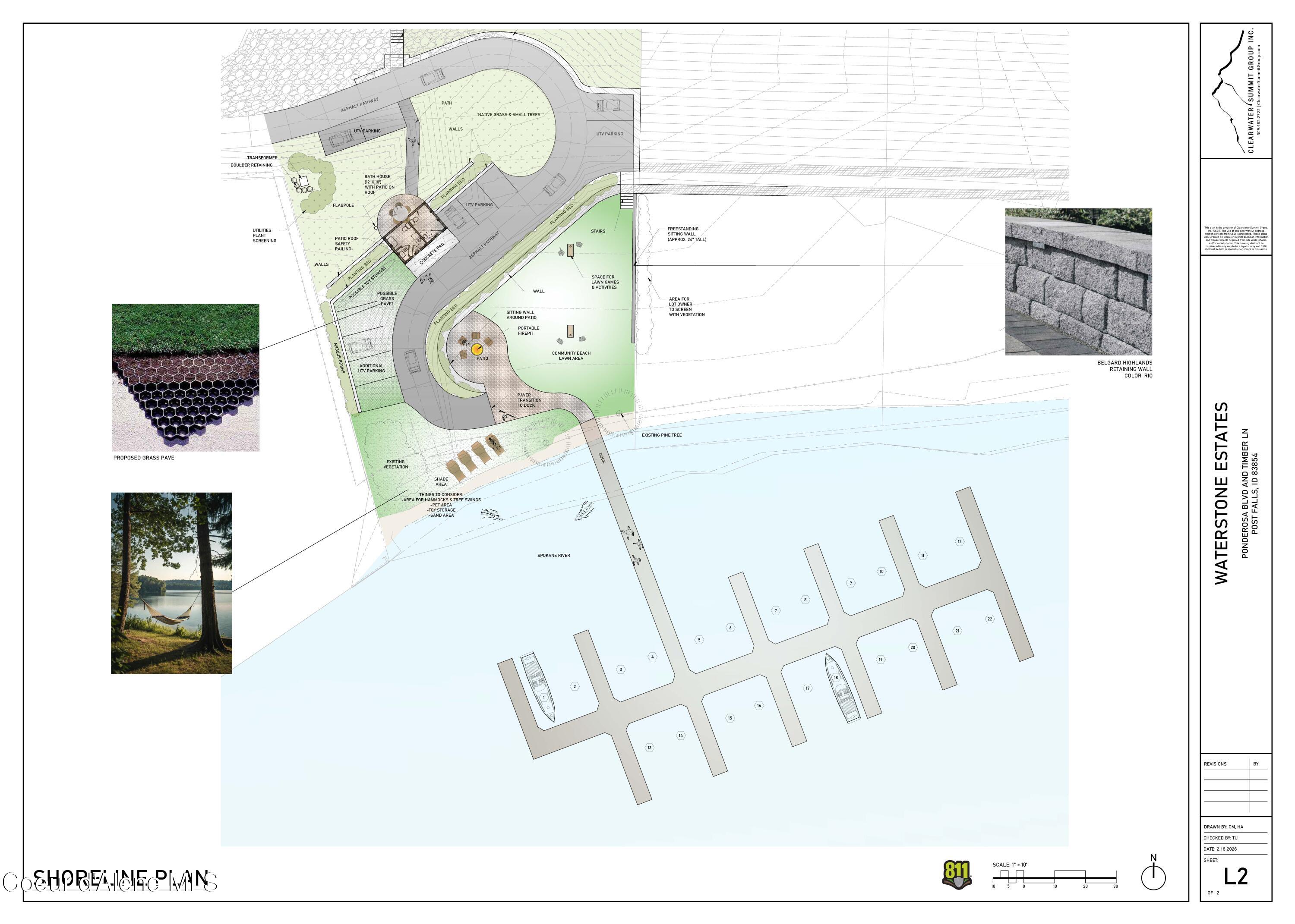 2559 East Ravine Drive Post Falls, ID 83854 - Photo 7 of 16 Waterstone Marina and Shoreline Plan