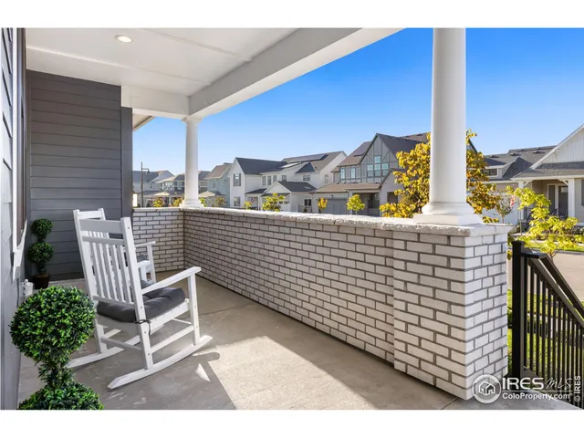 a view of a terrace with seating space