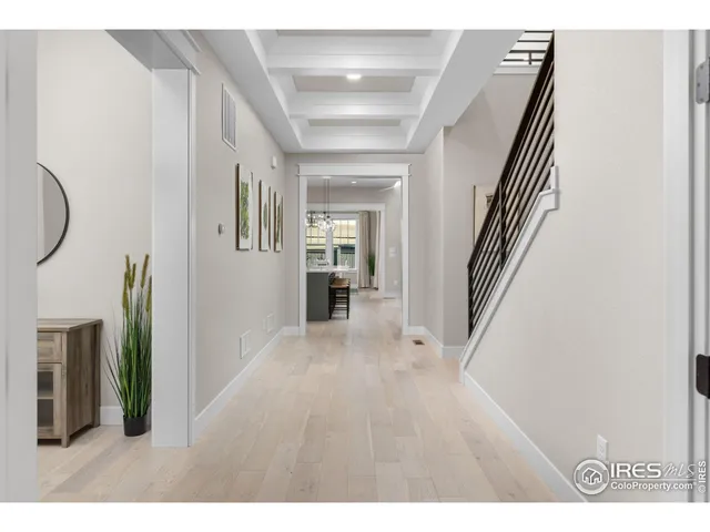a view interior of a house with wooden floor