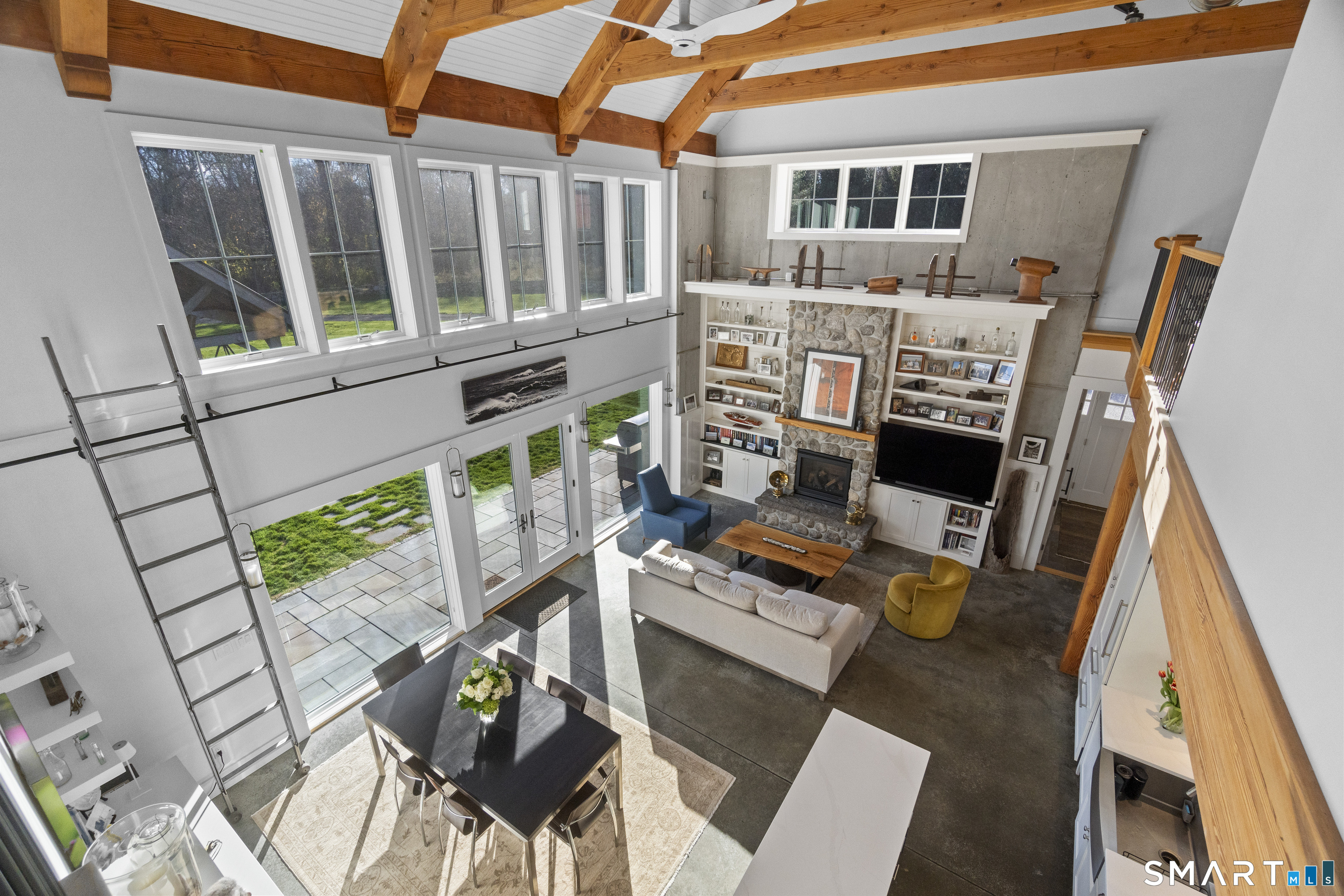 54 Barnes Road Stonington, CT 06378 - Photo 2 of 40 Dramatic Cathedral Ceilings. Light, Bright and Open Space.