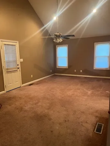 a view of an empty room