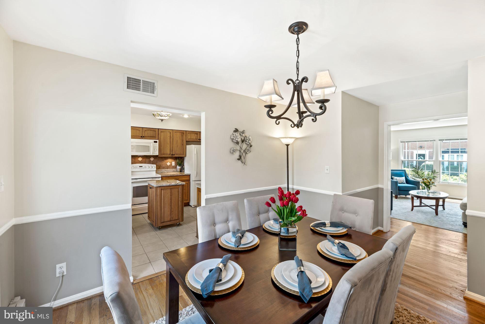 8434 Willow Forge Road Springfield, VA 22152 - Photo 17 of 55 Dining room with hardwood floors