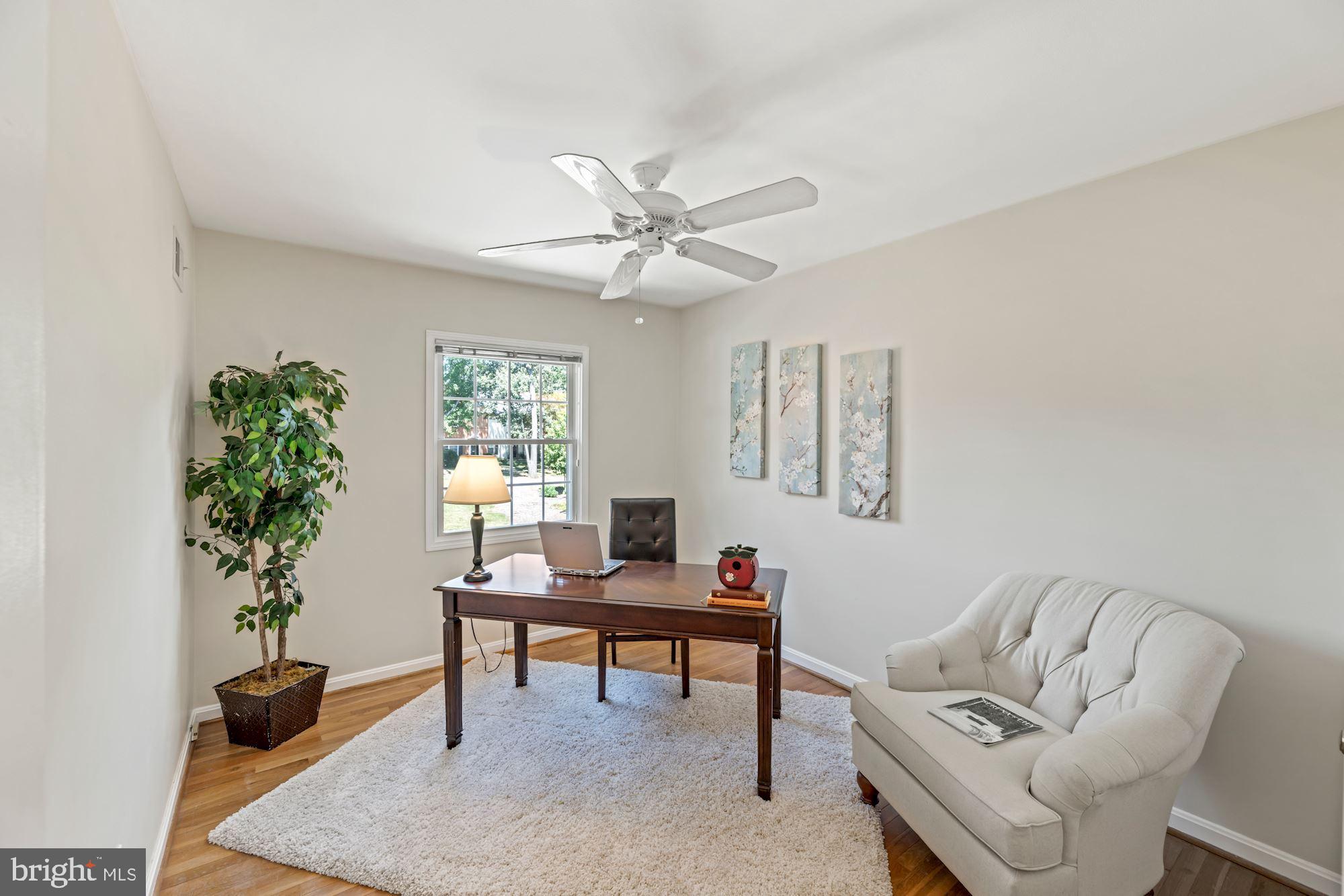 8434 Willow Forge Road Springfield, VA 22152 - Photo 28 of 55 Second bedroom with hardwood floors & ceiling fan