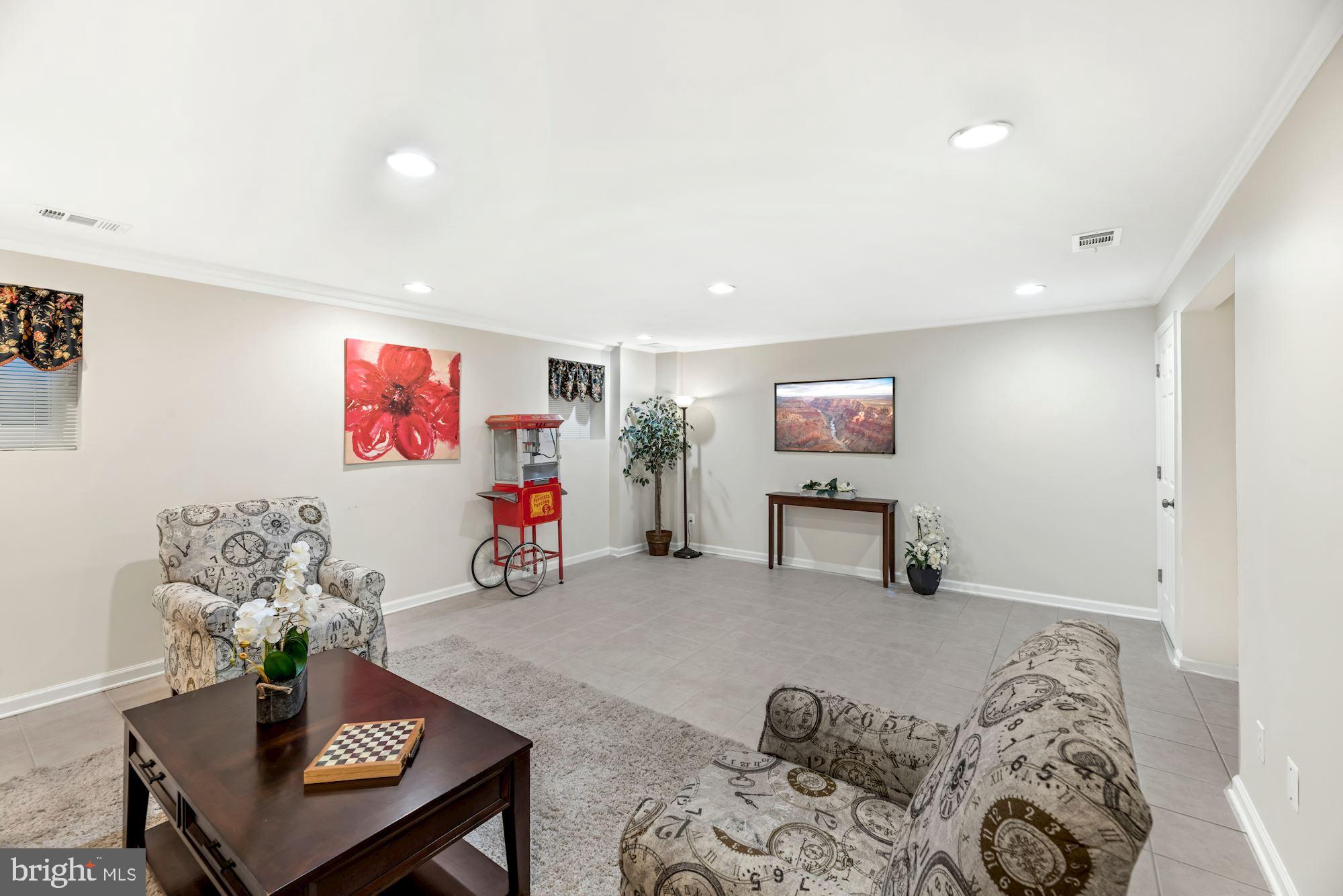 8434 Willow Forge Road Springfield, VA 22152 - Photo 32 of 55 Huge recreation room with tile floor