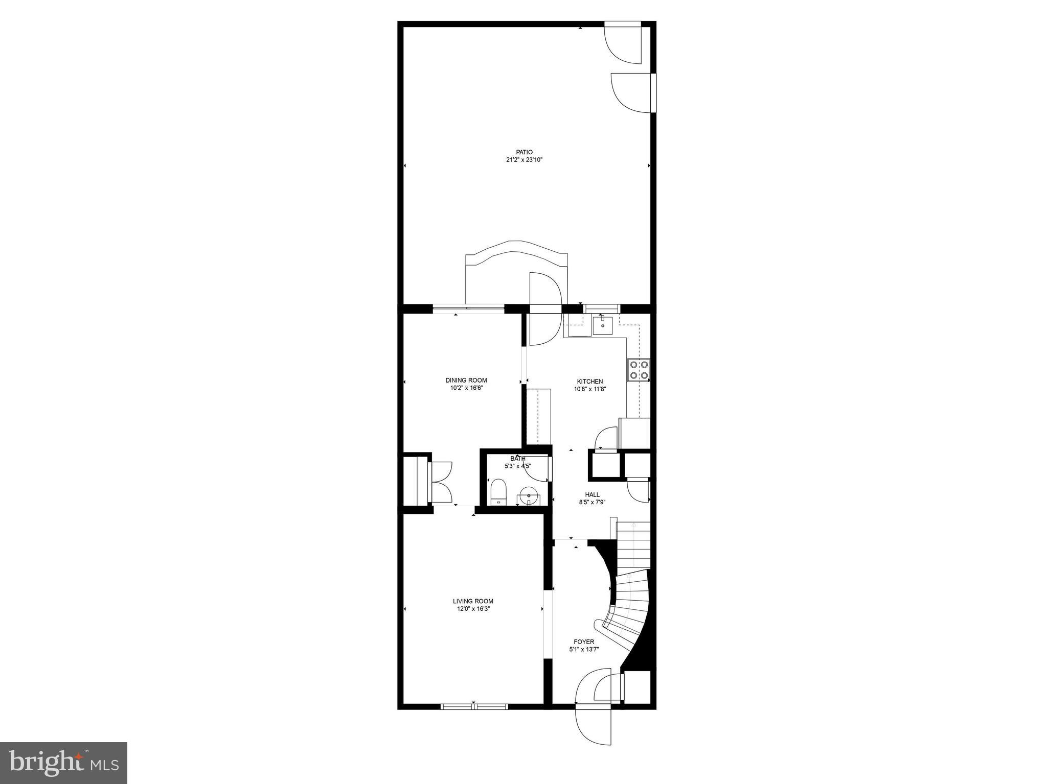 8434 Willow Forge Road Springfield, VA 22152 - Photo 53 of 55 Main Level Floorplan