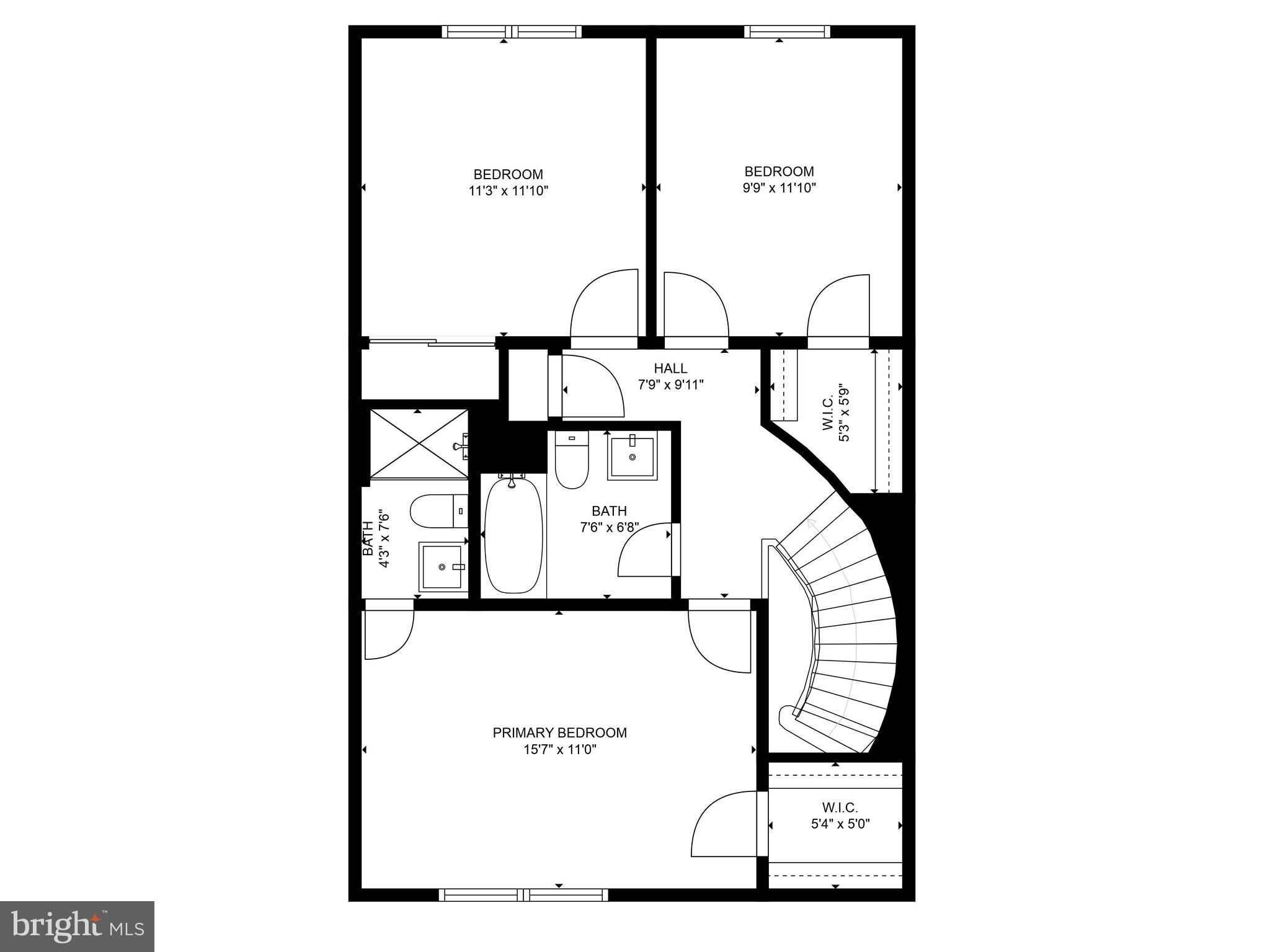 8434 Willow Forge Road Springfield, VA 22152 - Photo 54 of 55 Upper Level Floorplan