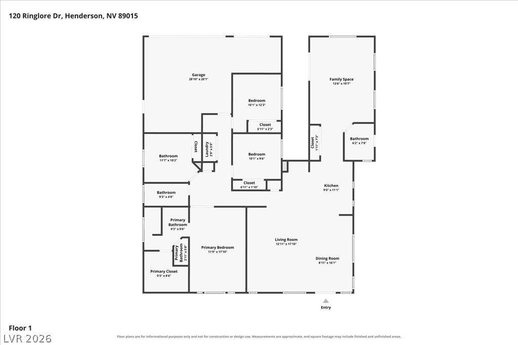 120 Ringlore Road Henderson, NV 89015 - Photo 58 of 58 An intuitive layout provides a clear overview of the home's functional flow and spacious rooms.