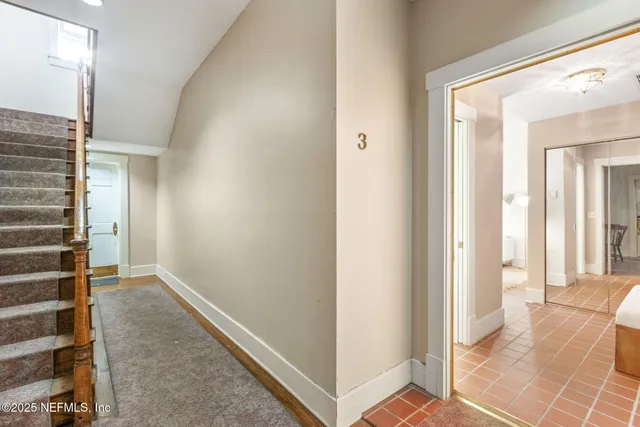 a view of a hallway with interior of the house