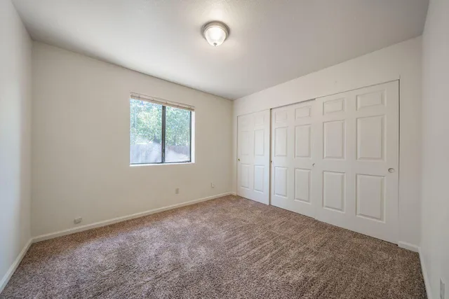 an empty room with an entryway