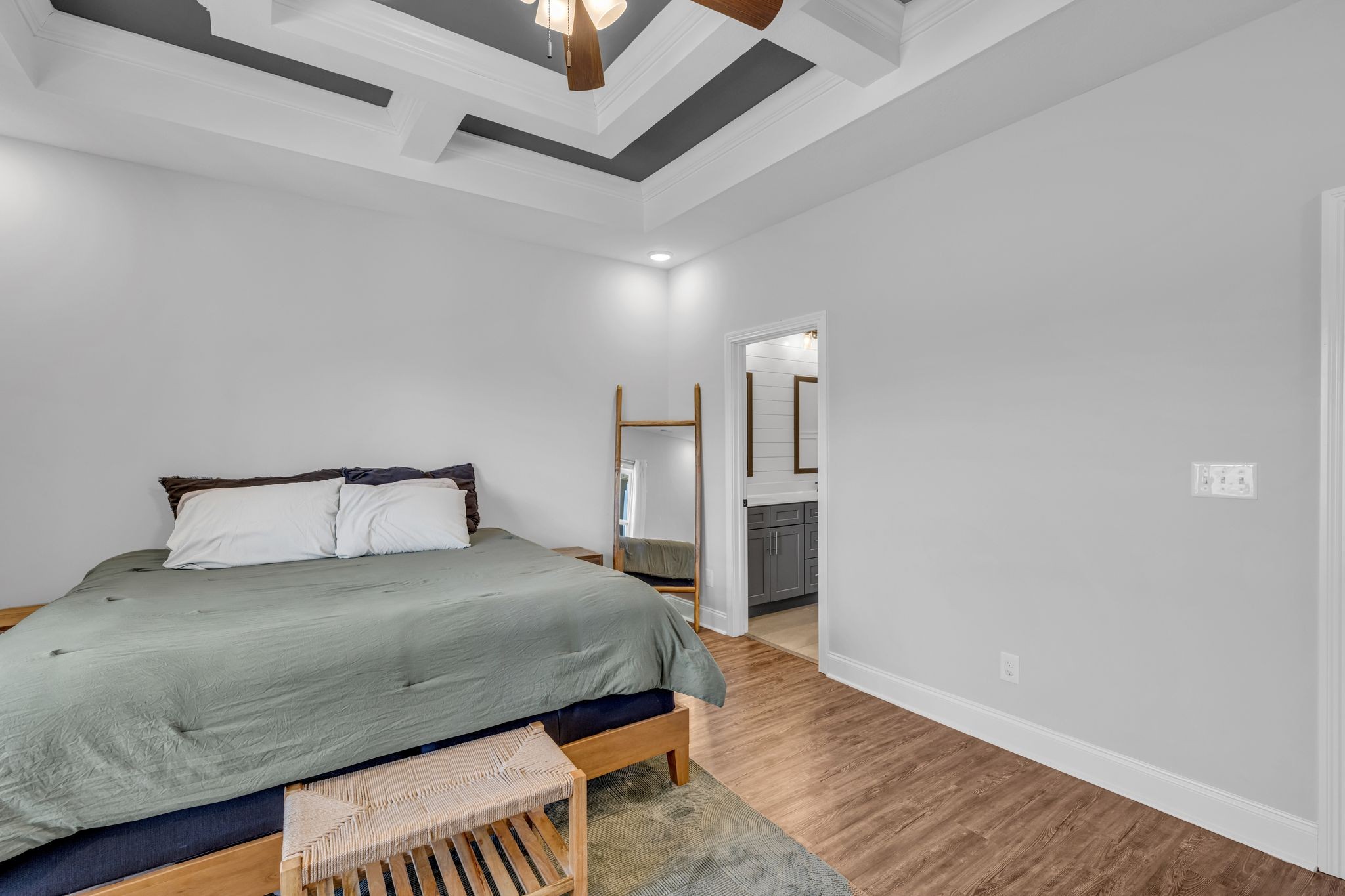 1277 Lecomte Road Dickson, TN 37055 - Photo 13 of 30 a bedroom with a bed and a night stand