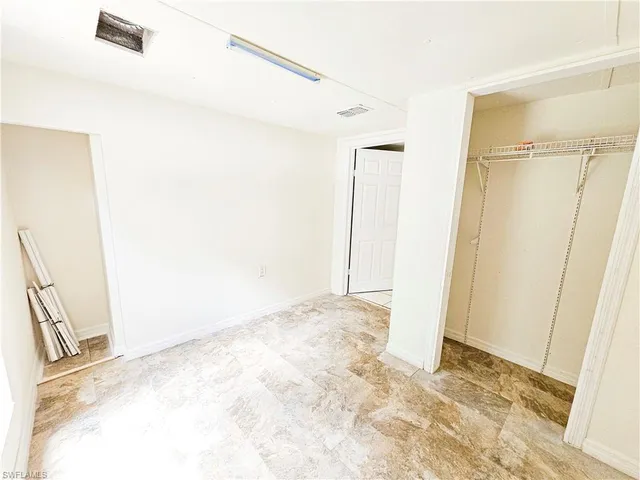 a view of an empty room