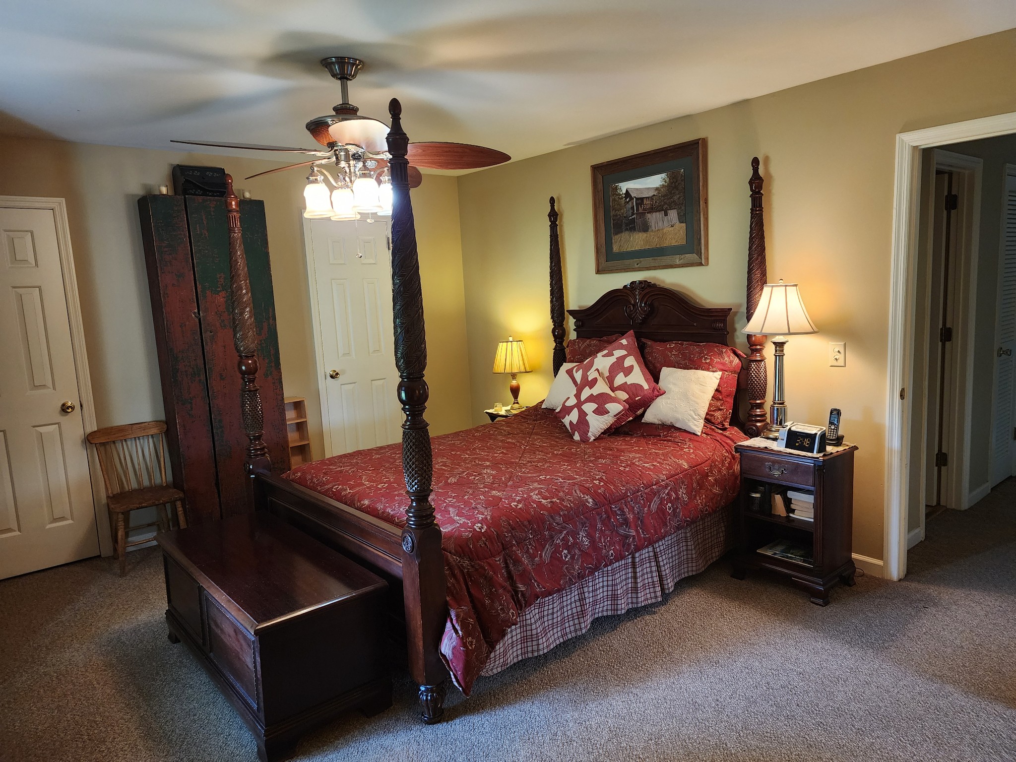 4929 Snow Creek Road Santa Fe, TN 38482 - Photo 44 of 59 a bedroom with a bed couch and window