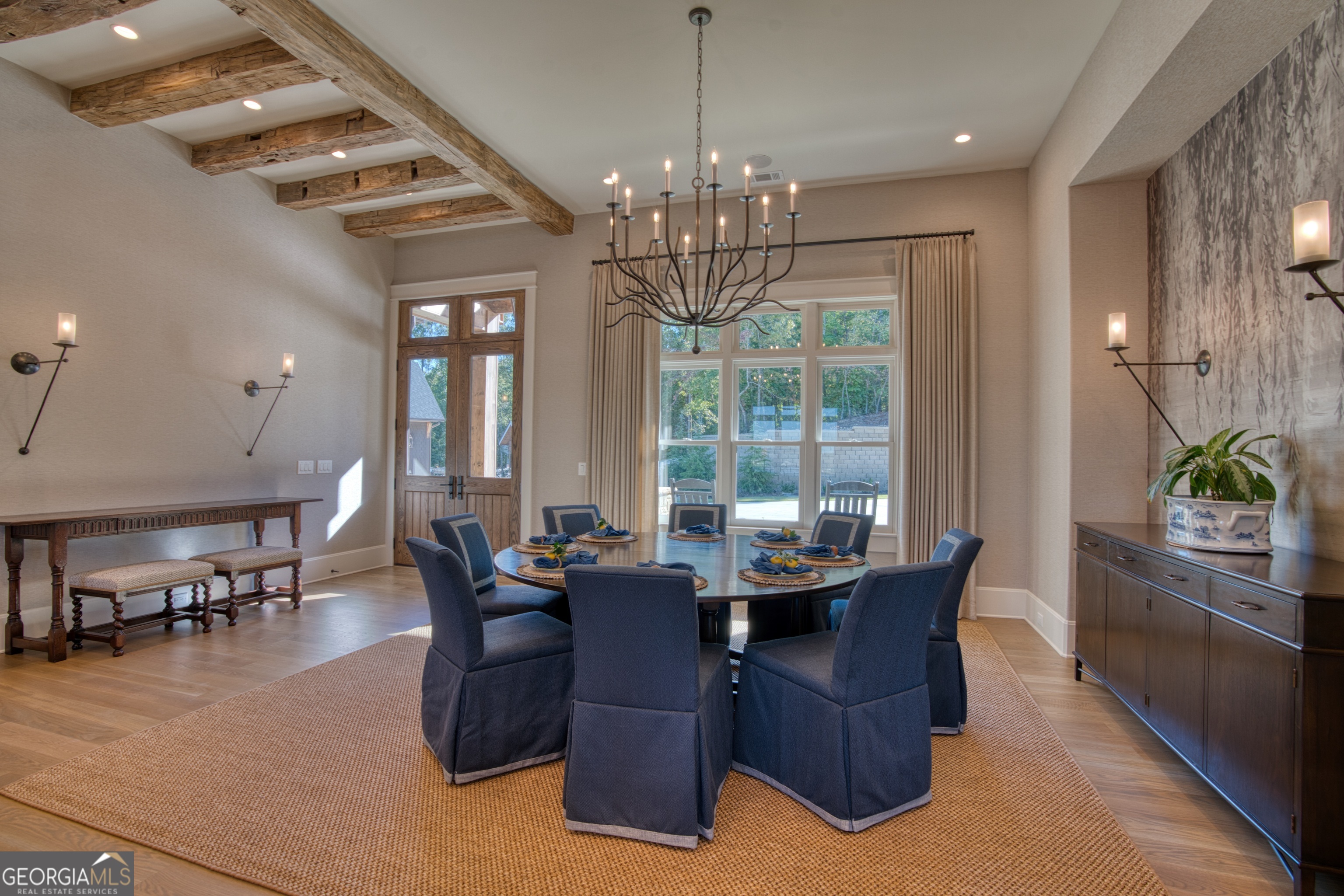 144 Co Road Leesburg, AL 35983 - Photo 13 of 109 a view of a dining room with furniture window and outside view
