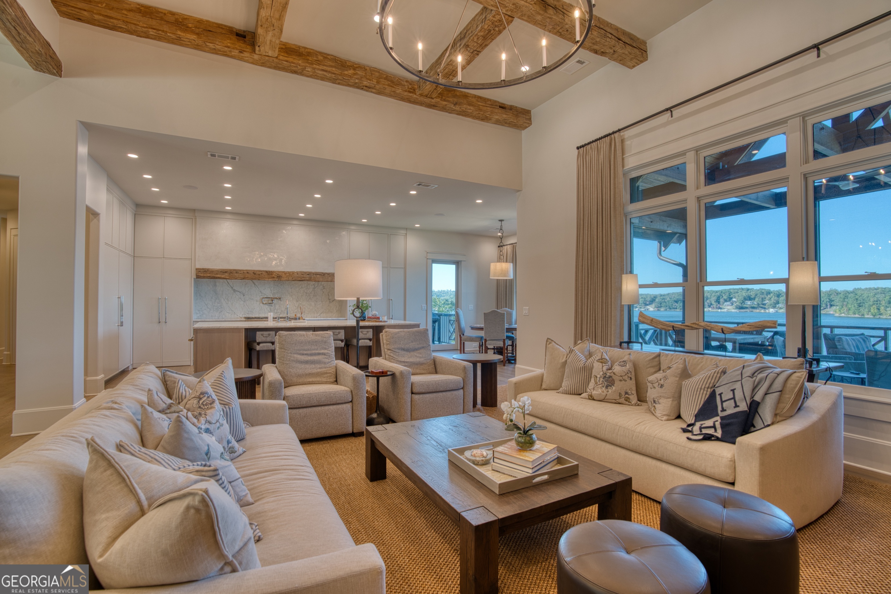 144 Co Road Leesburg, AL 35983 - Photo 16 of 109 a living room with furniture and a large window