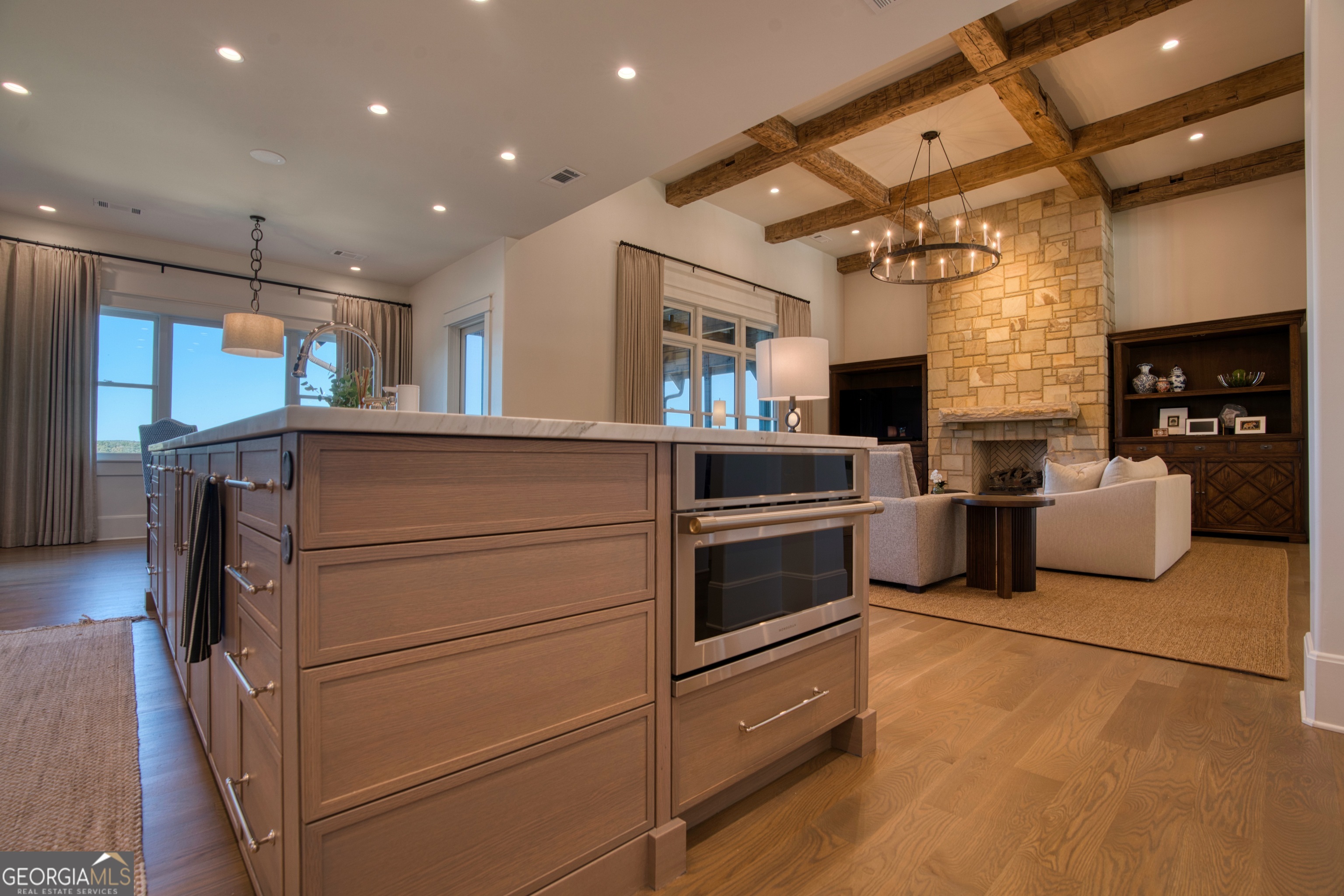 144 Co Road Leesburg, AL 35983 - Photo 22 of 109 a kitchen with a refrigerator and a stove top oven