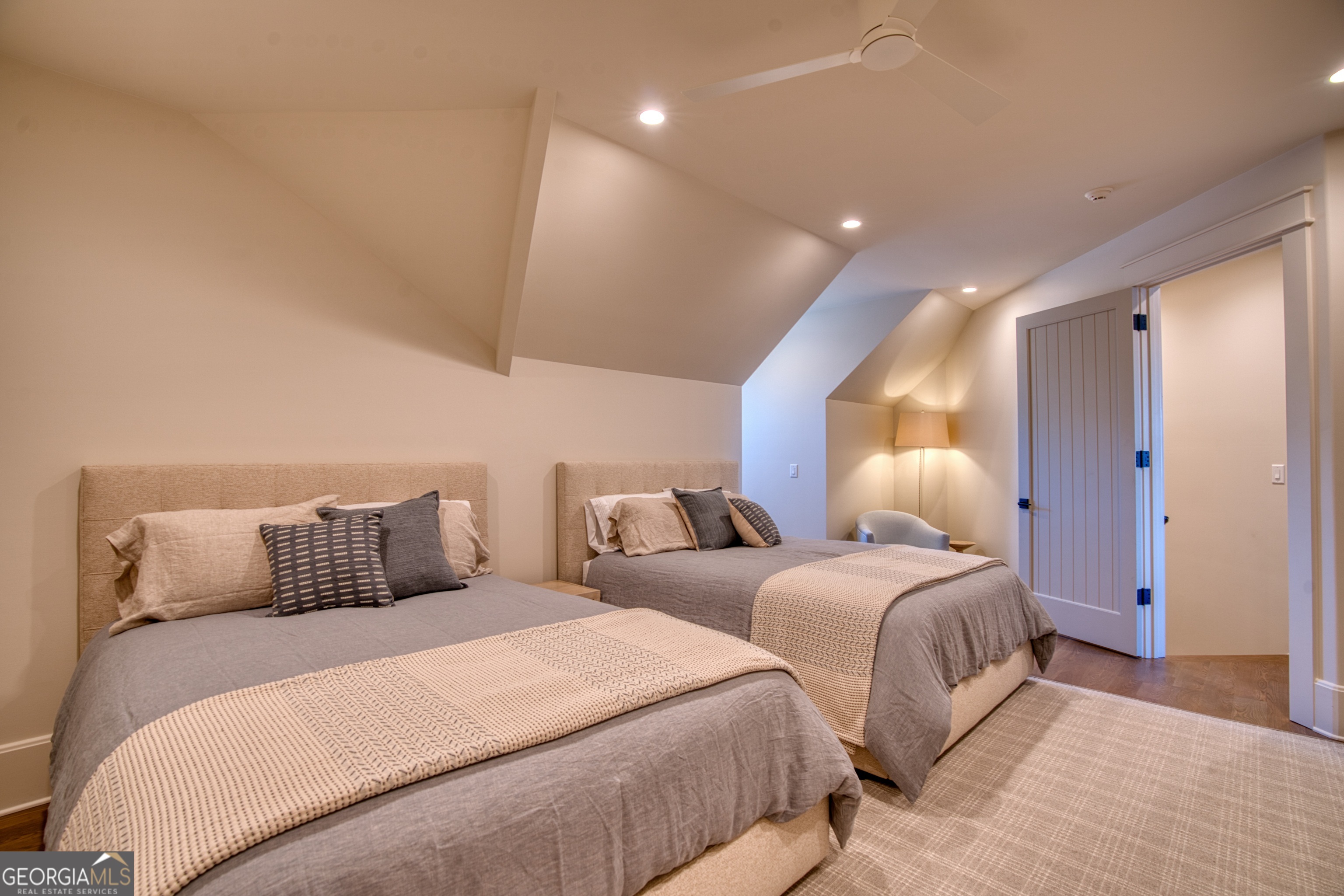 144 Co Road Leesburg, AL 35983 - Photo 52 of 109 a bedroom with two beds and painted walls