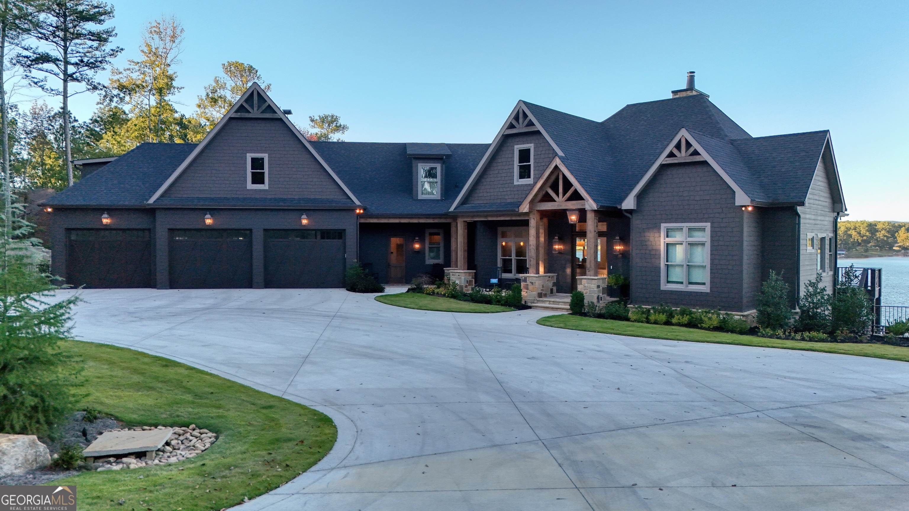 144 Co Road Leesburg, AL 35983 - Photo 6 of 109 a front view of a house with a yard and garage