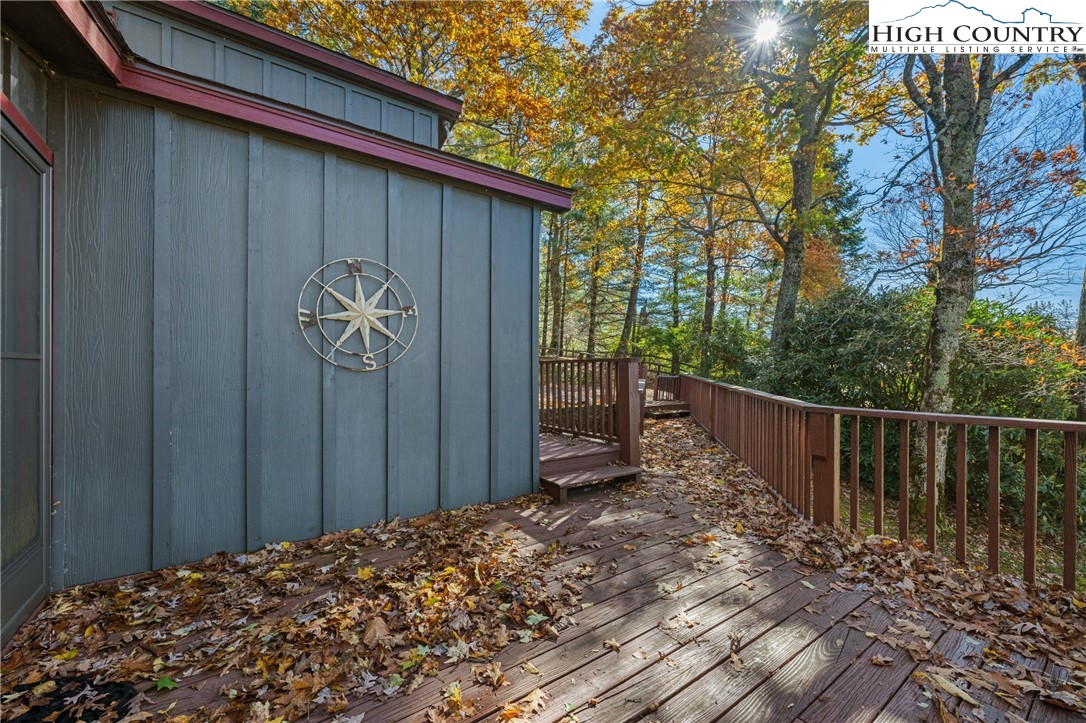 615 Sampson Road Boone, NC 28607 - Photo 7 of 36 a view of a pathway of a wooden house
