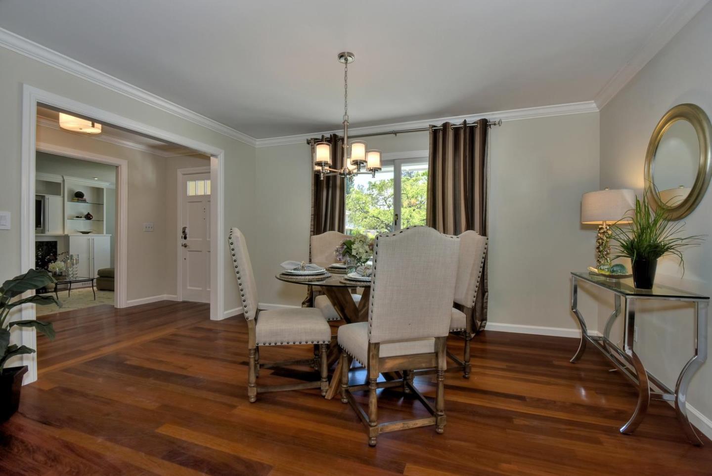 1031 Suffolk Way Los Altos, CA 94024 - Photo 8 of 26 a view of a dining room with furniture window and wooden floor