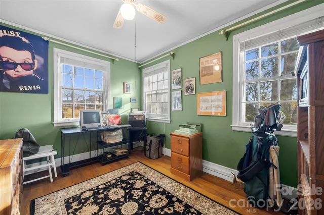 a room with furniture and a window