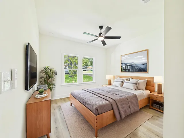 wooden floor in an empty room